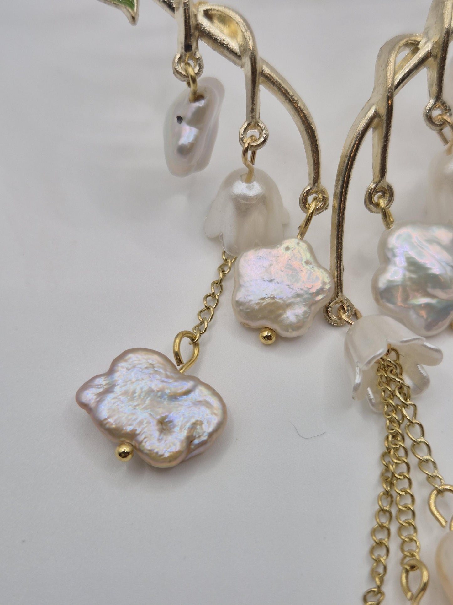 Enchanted Garden Multiple Pearl Hair Comb