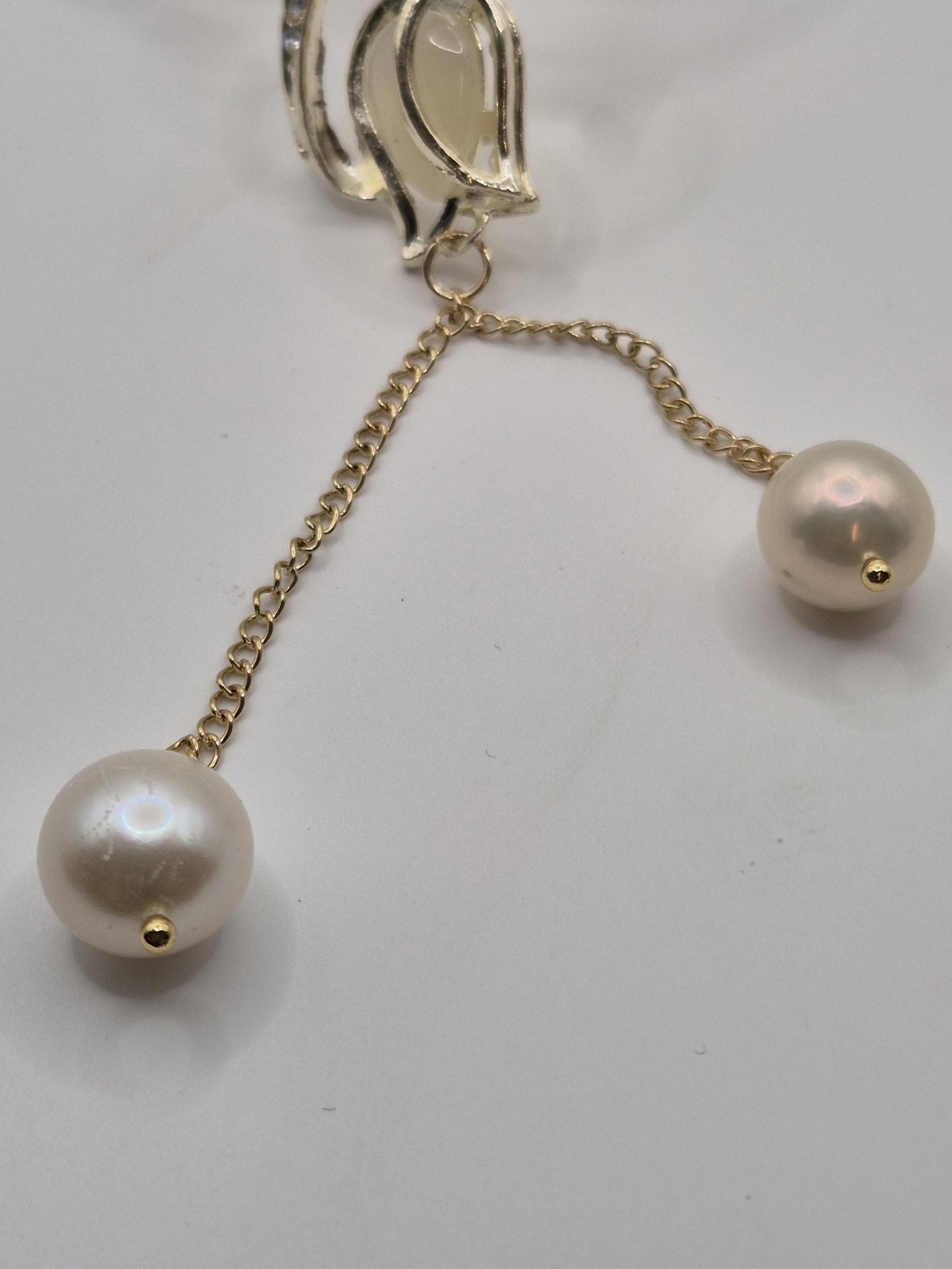 Golden Lily Edison Pearl Hairpin