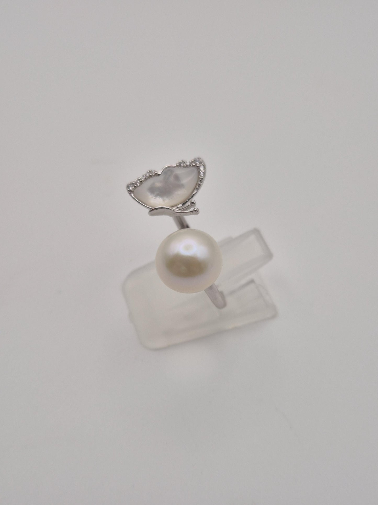 Opalescent Butterfly Edison Ring