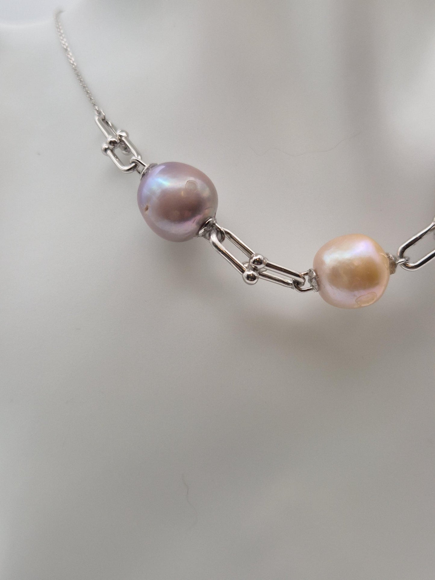 Candy Link Edison Pearl Necklace
