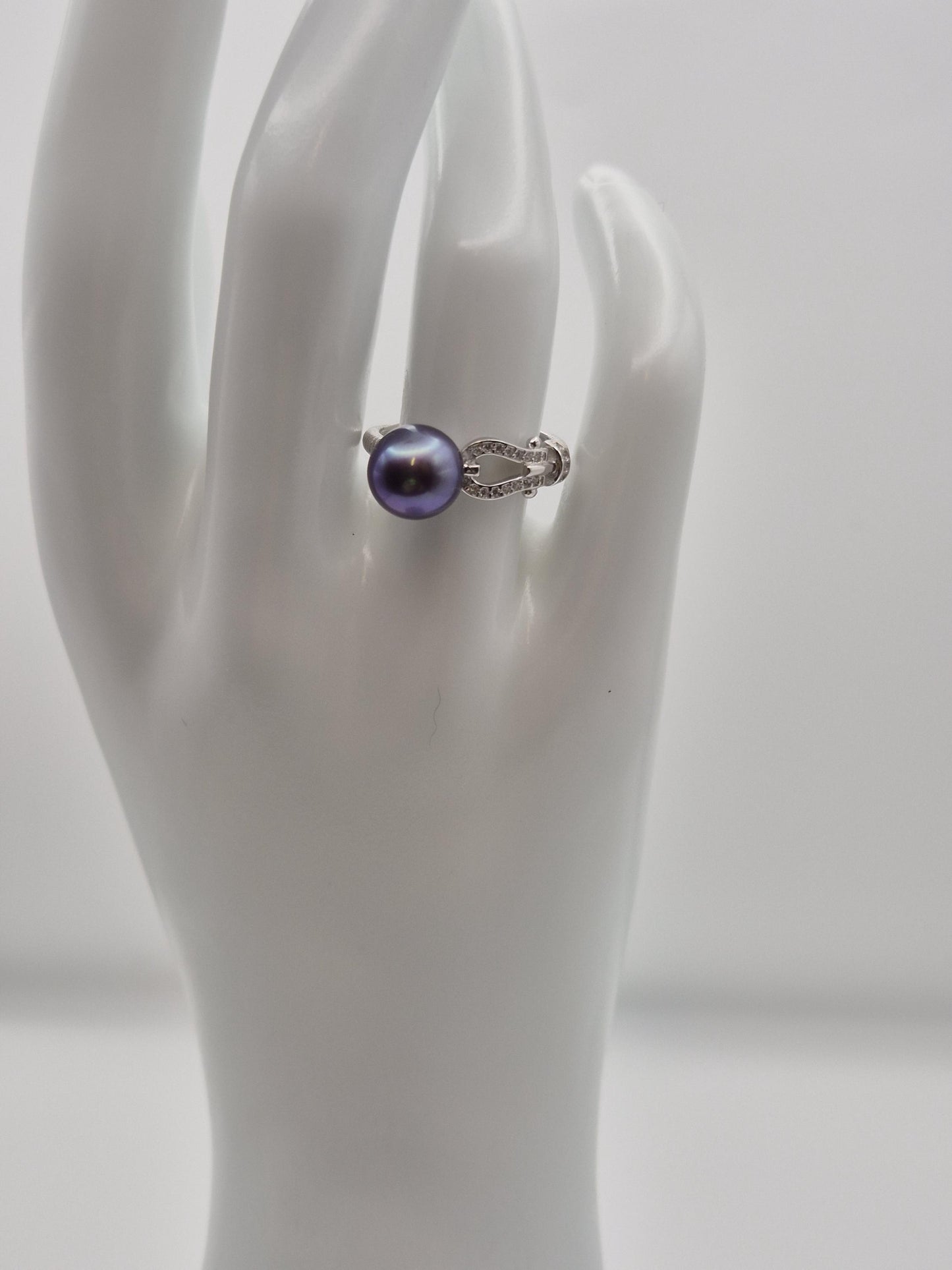 Midnight Tide Pearl Ring