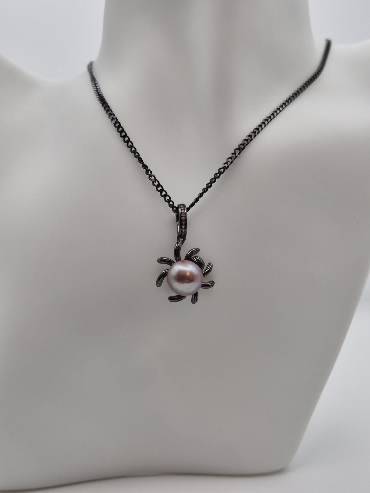 Itsy Bitsy Spider Pearl Pendant