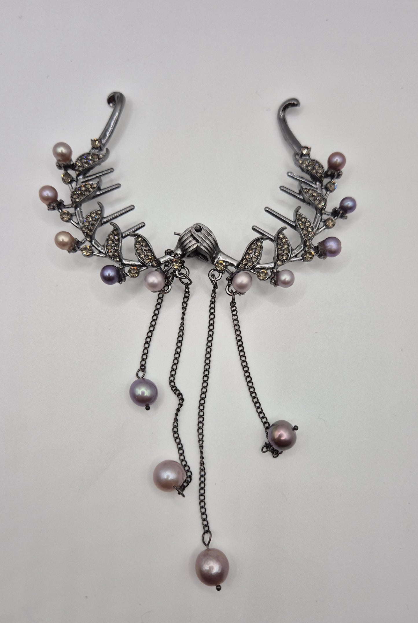 Twilight Vine Multiple Pearl Hairpin