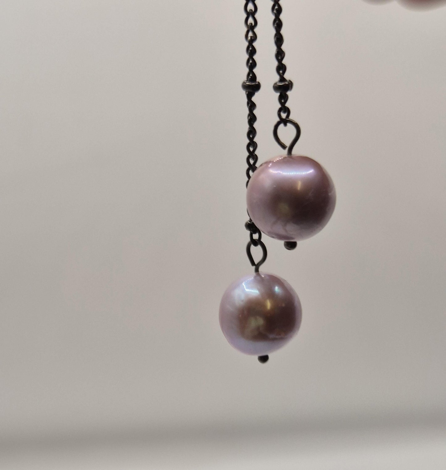 Moonlight Amethyst Multiple Pearl Tiara Hairpin