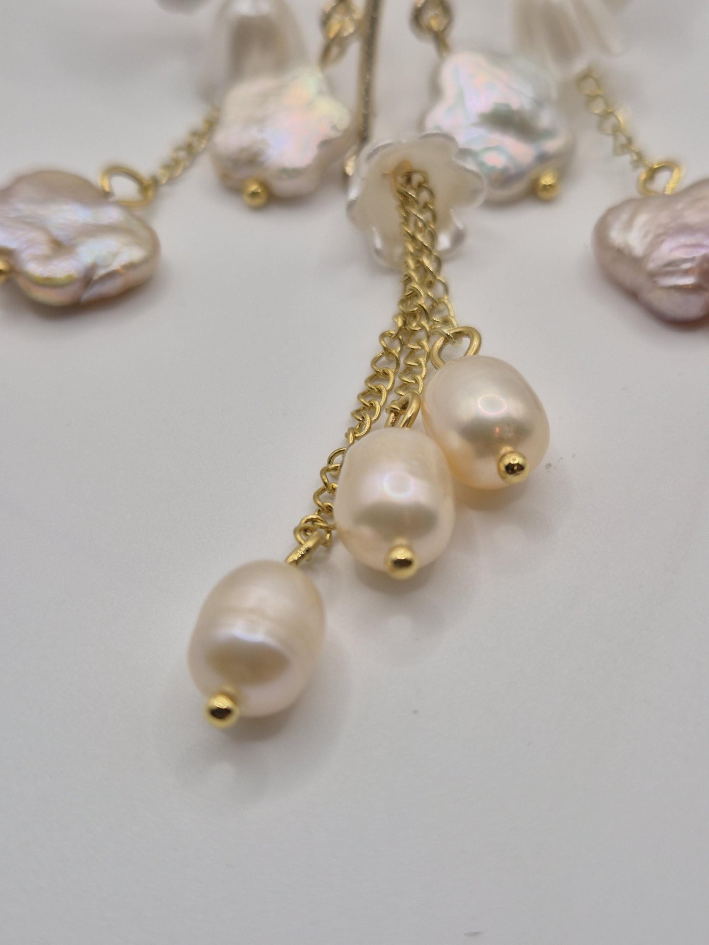 Enchanted Garden Multiple Pearl Hair Comb