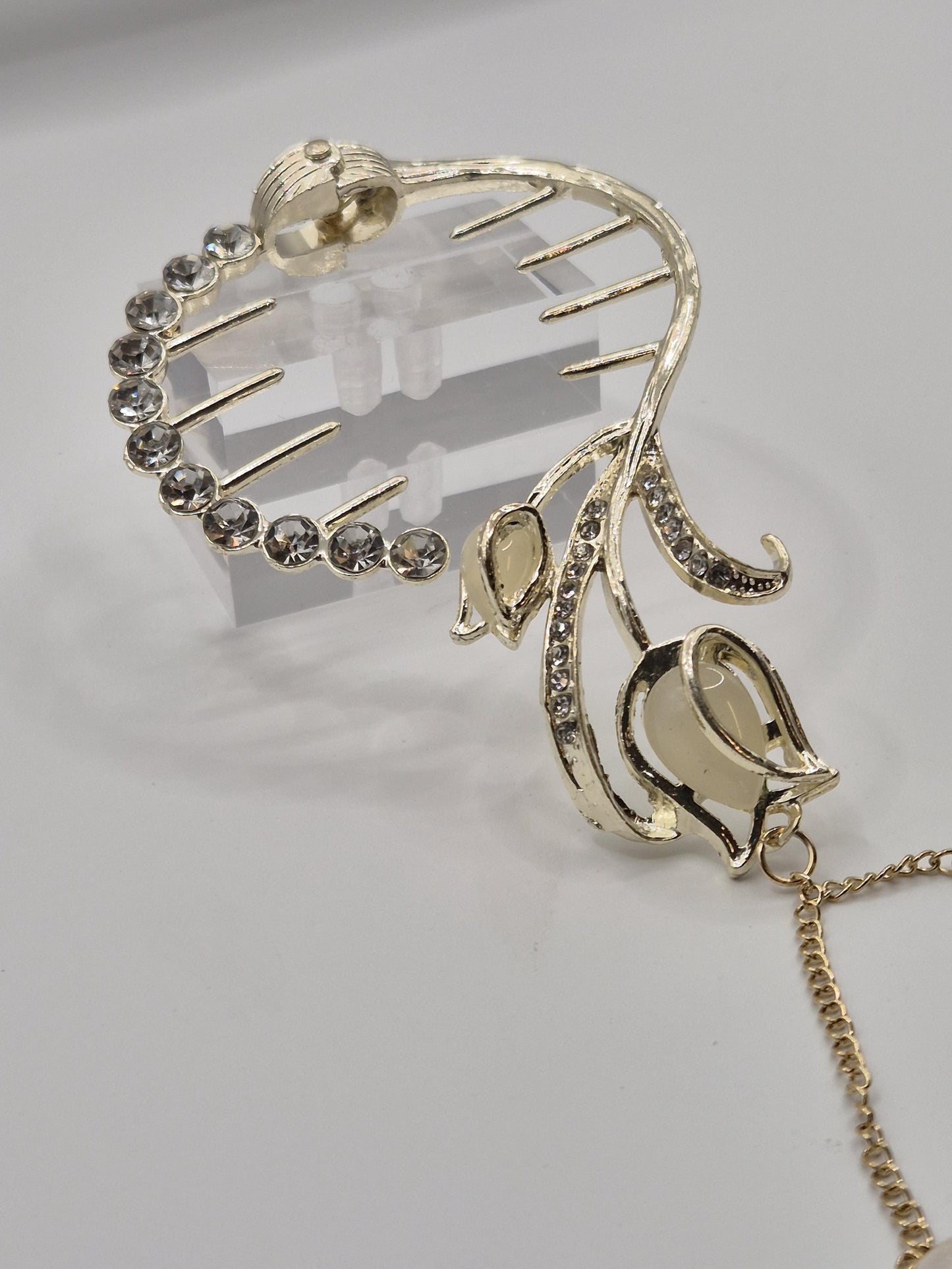 Golden Lily Edison Pearl Hairpin