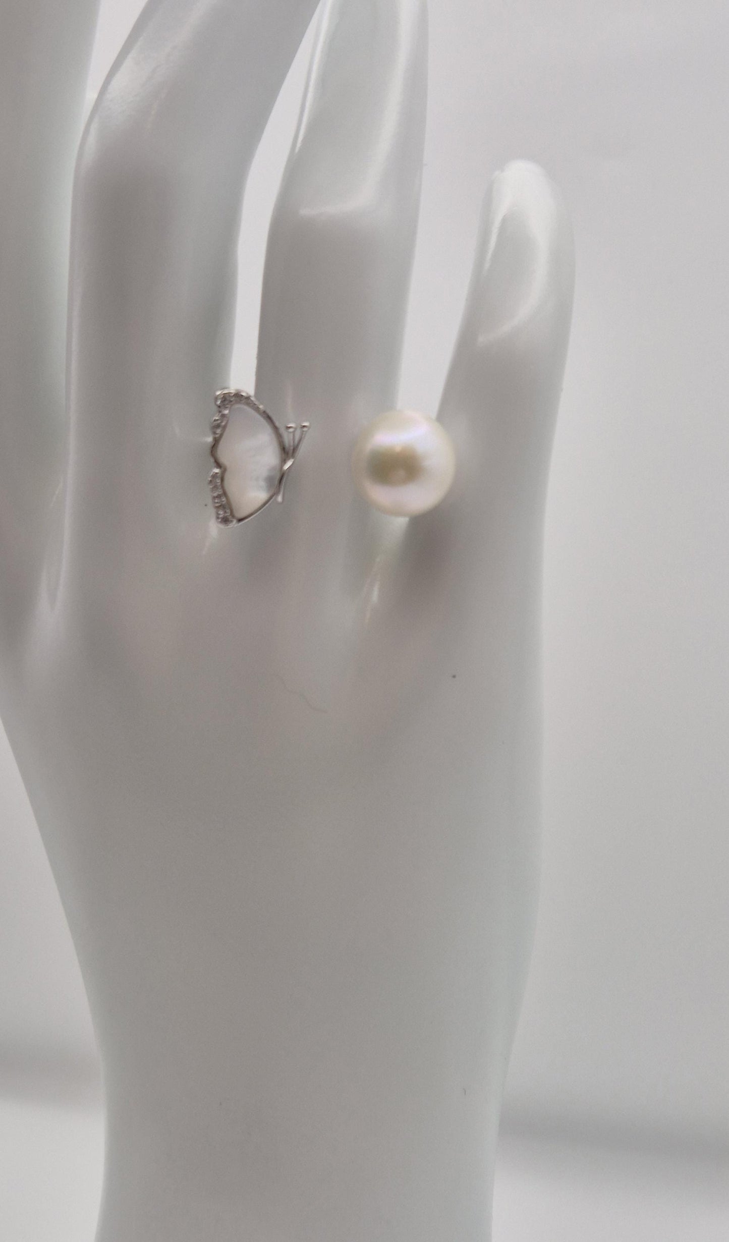 Opalescent Butterfly Edison Ring