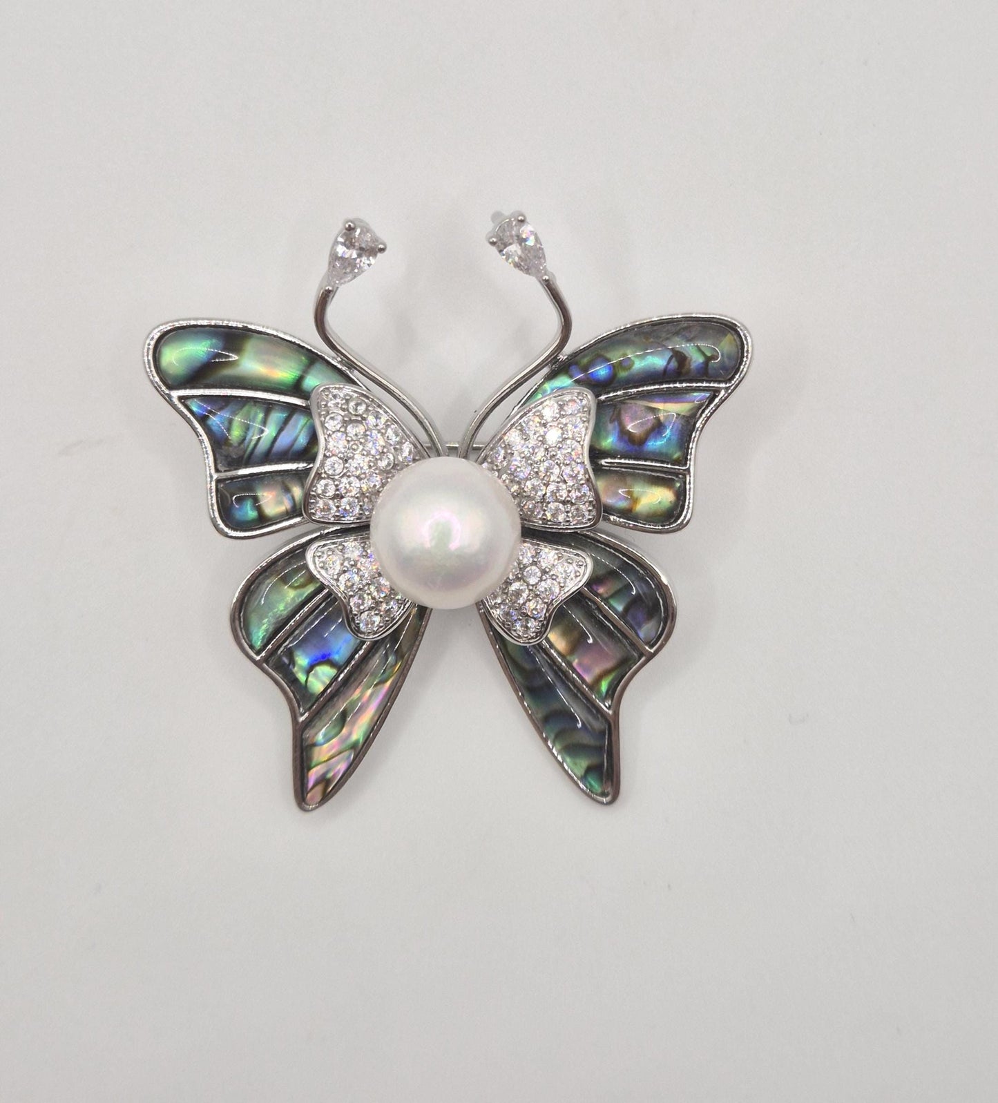 Enchanted Butterfly Pearl Brooch