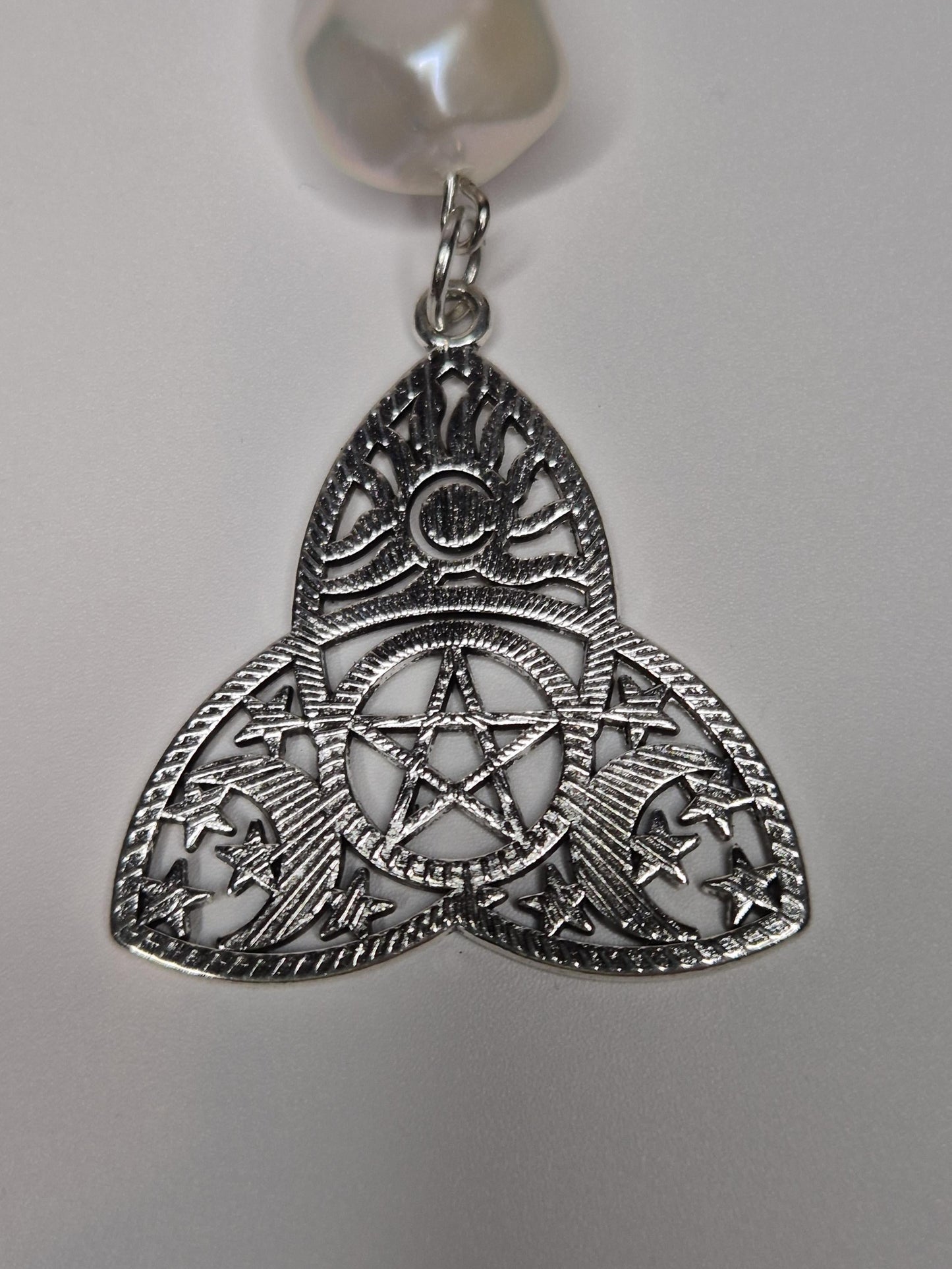 Celestial Wiccan Keychain