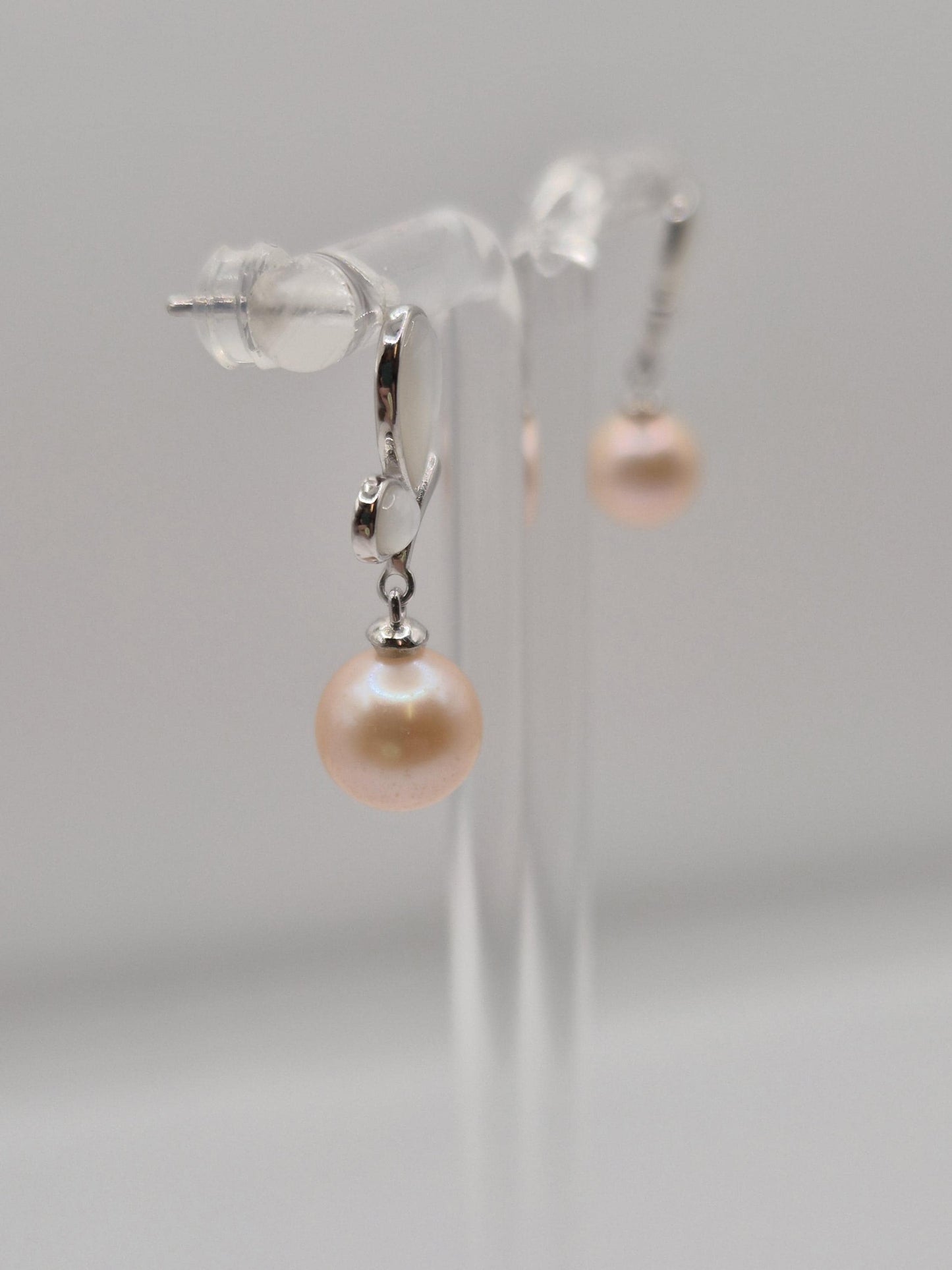 Opal Butterfly Pearl Drop Studs