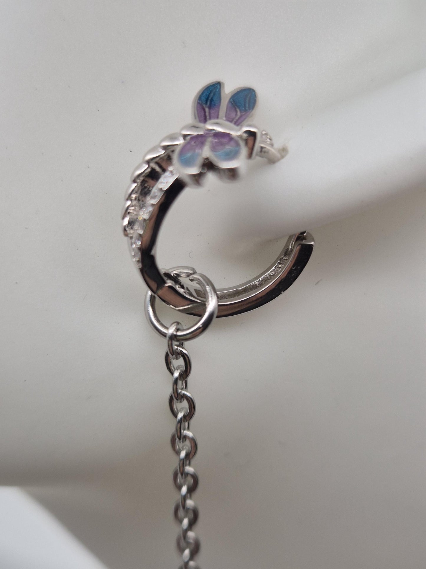 Dreaming Dragonfly Pearl Drop Hoops