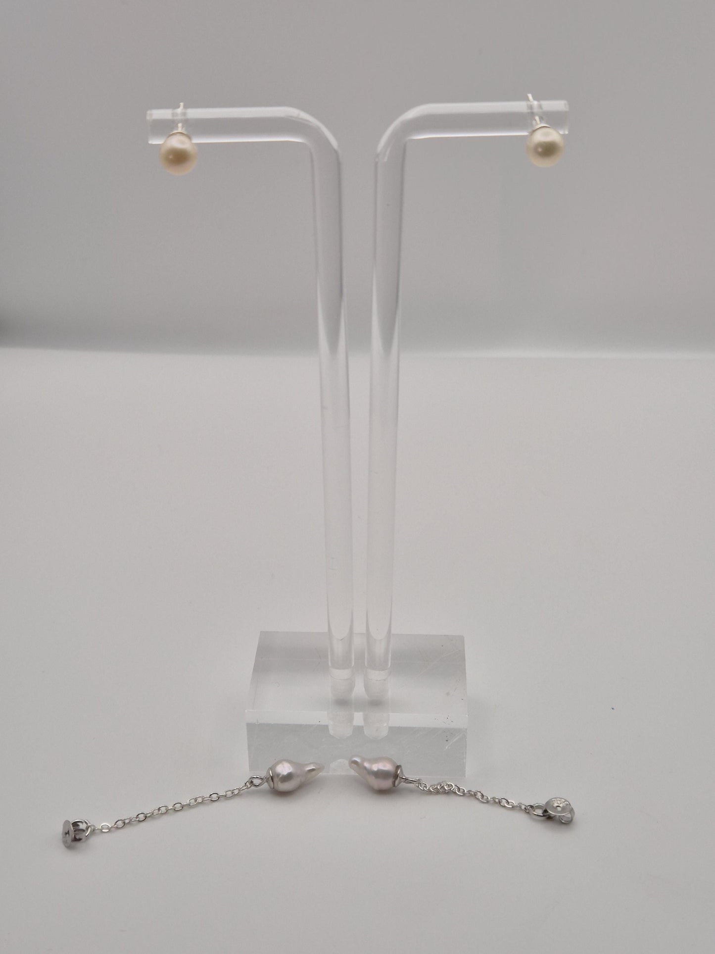 Icicle Pearl Drop Multi Wear Studs
