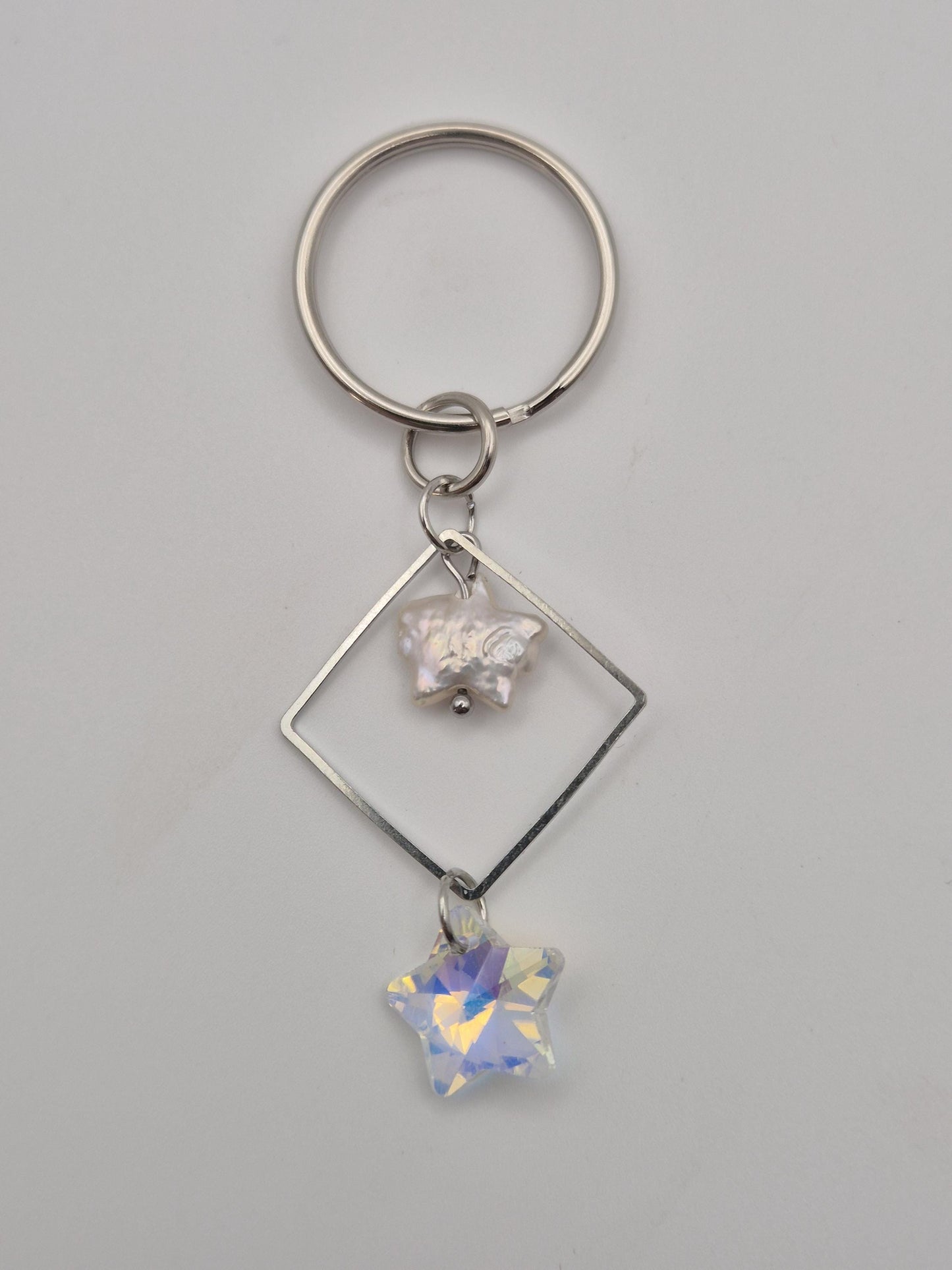 Shimmering Star Pearl Keychain