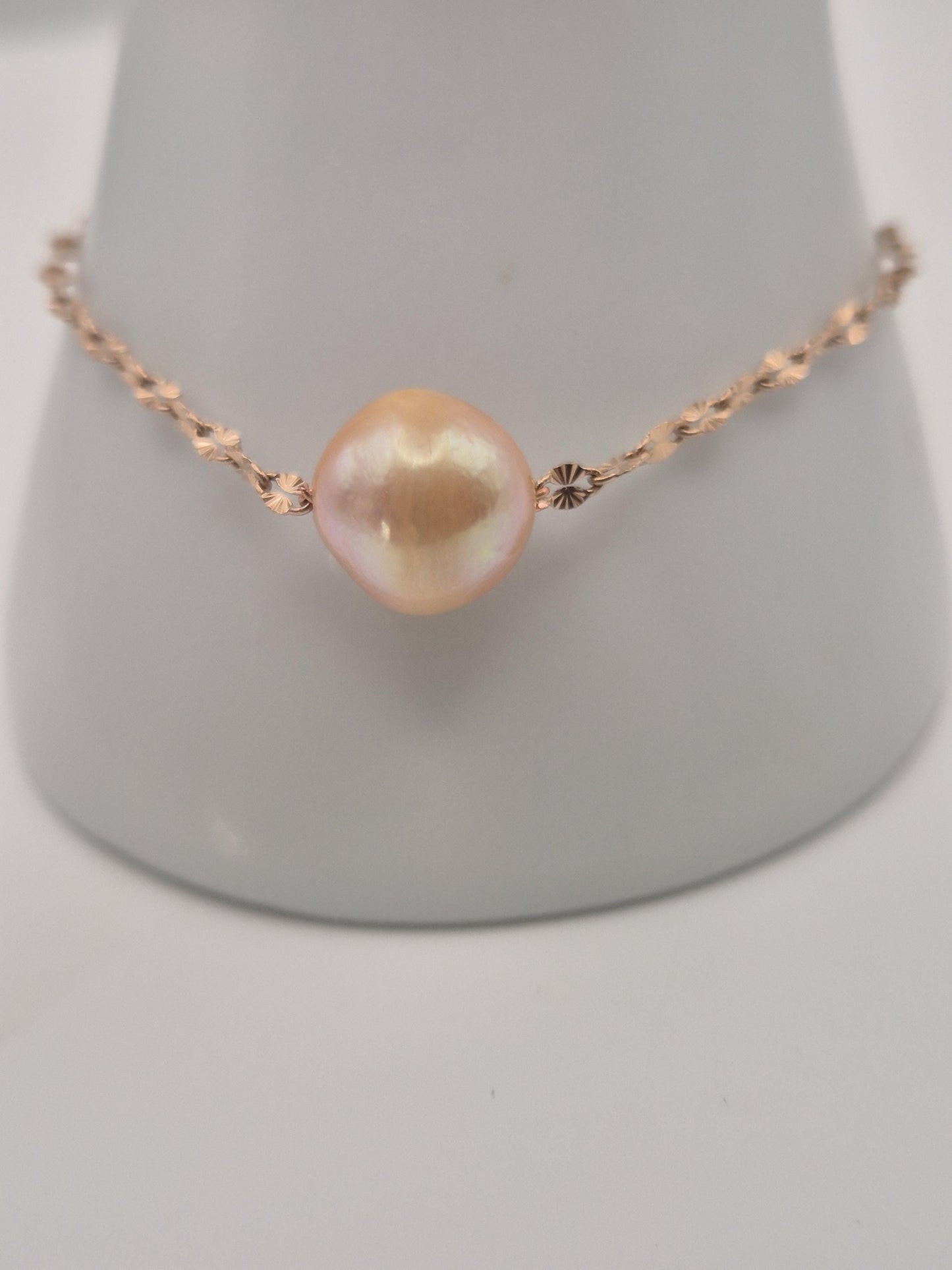 Starry Night Triple Edison Pearl Necklace with Bracelet Set