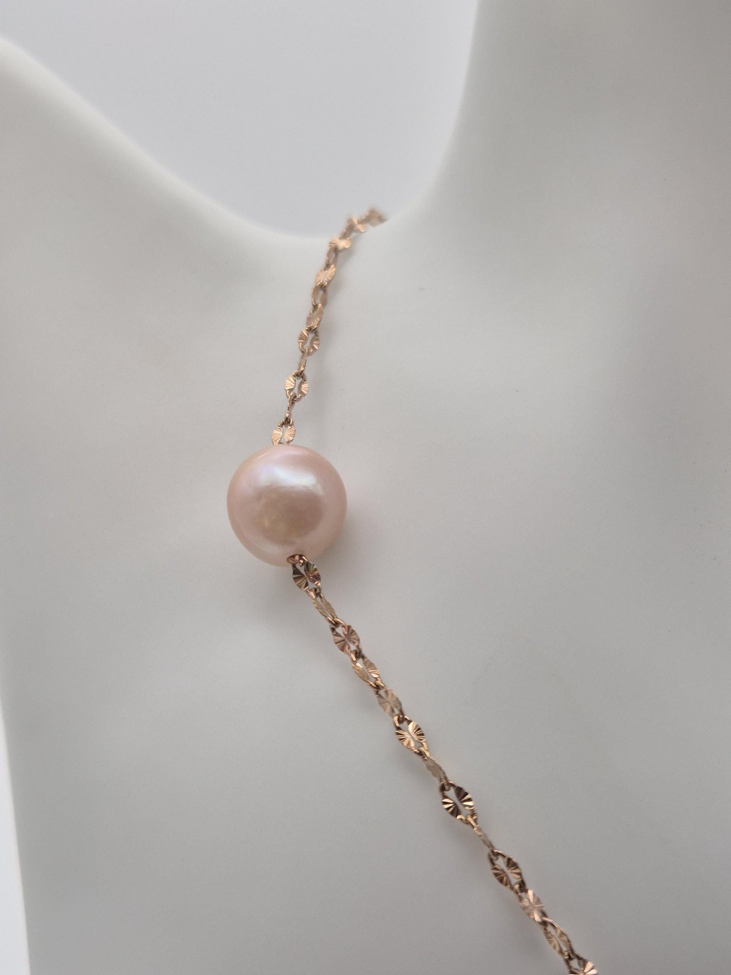Starry Night Triple Edison Pearl Necklace with Bracelet Set