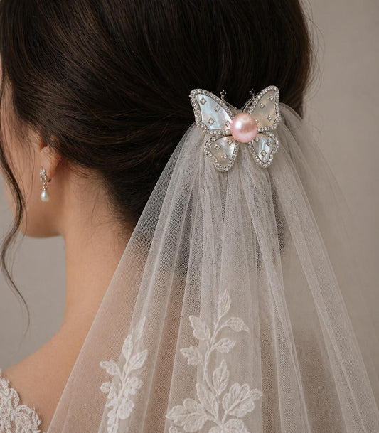 Edison Pearl Butterfly Brooch & Pendant