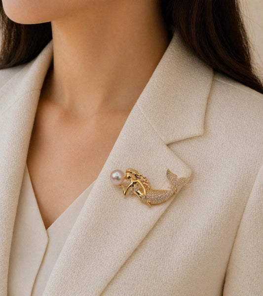 Pearl Of The Tides Brooch