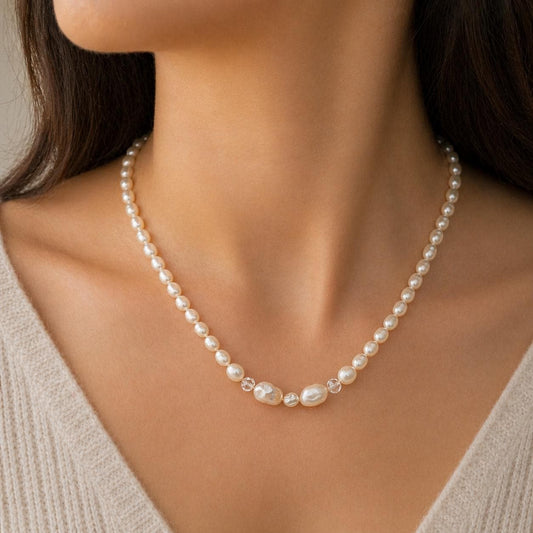 The Classical Full String Pearl Necklace