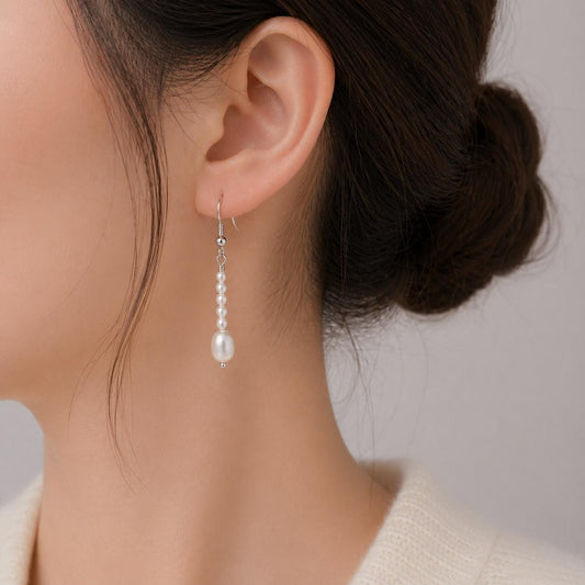Multiple Pearl Drop Earrings