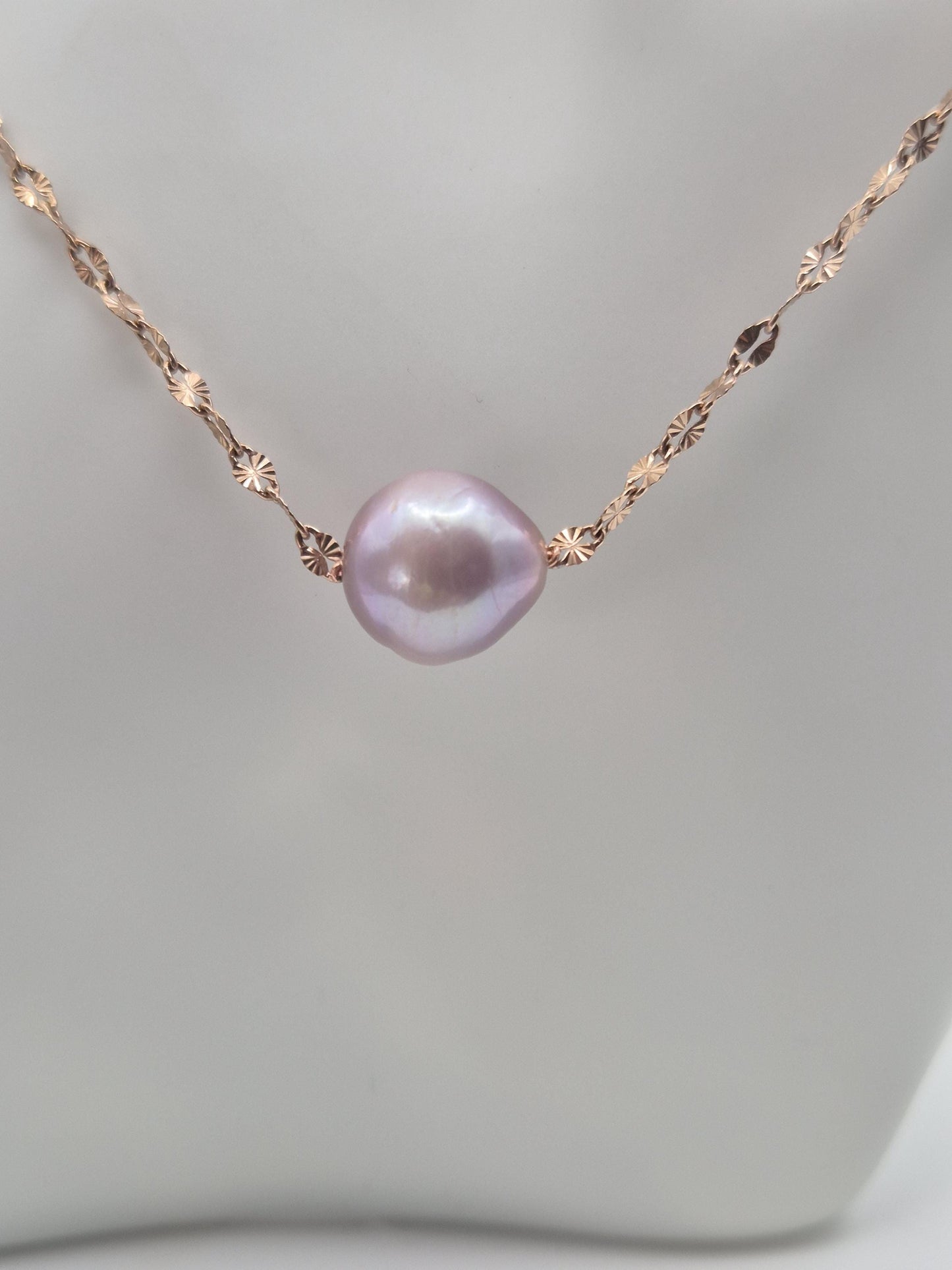Starry Night Triple Edison Pearl Necklace with Bracelet Set