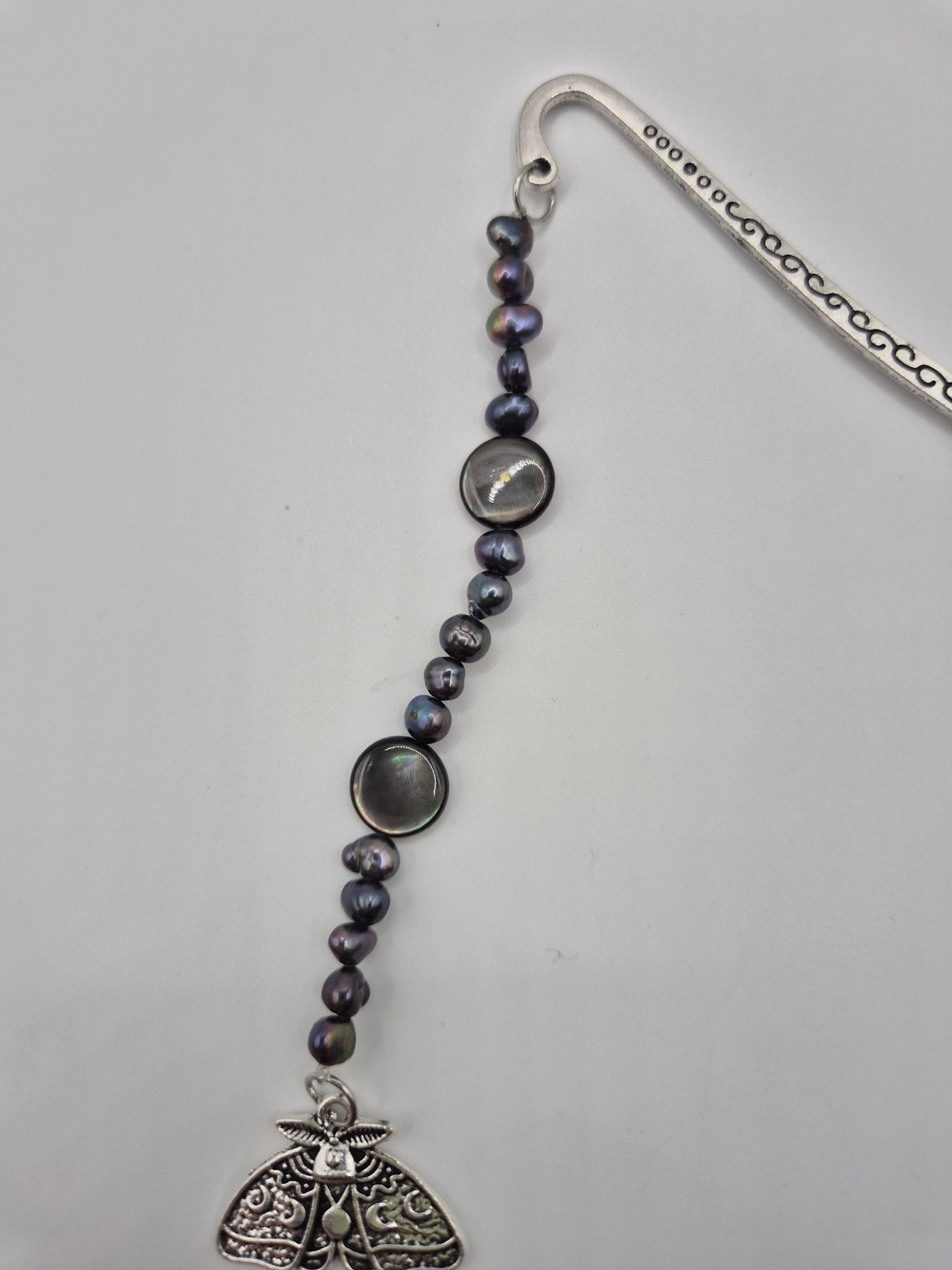 Moth Mini Pearl and Mother of Pearl Bookmark
