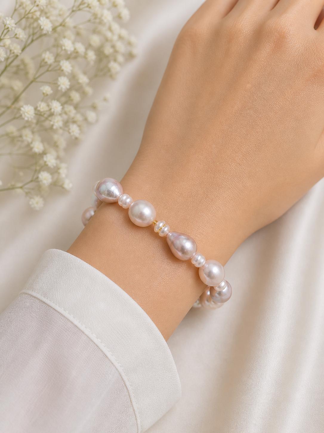 Multiple Pearl Full String Bracelet