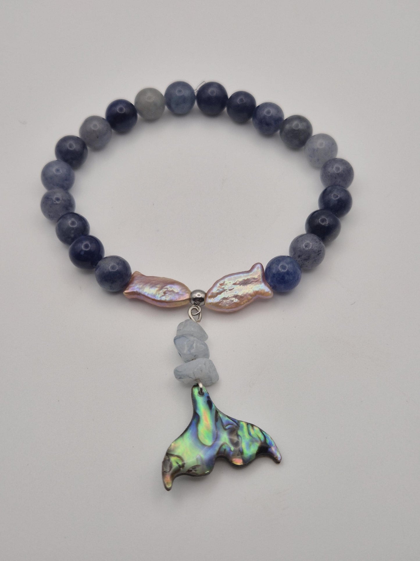 Ocean Tide Gemstone & Pearl Bracelet