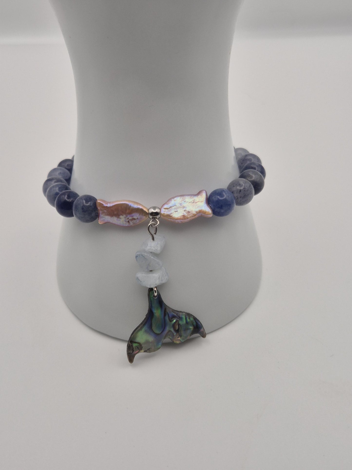 Ocean Tide Gemstone & Pearl Bracelet