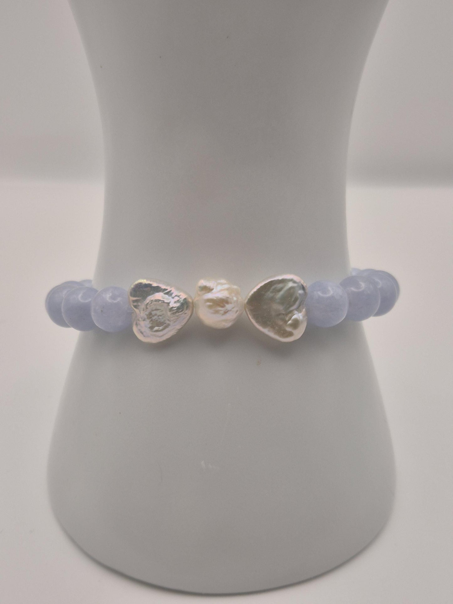 Aquamarine & Pearl Bracelet