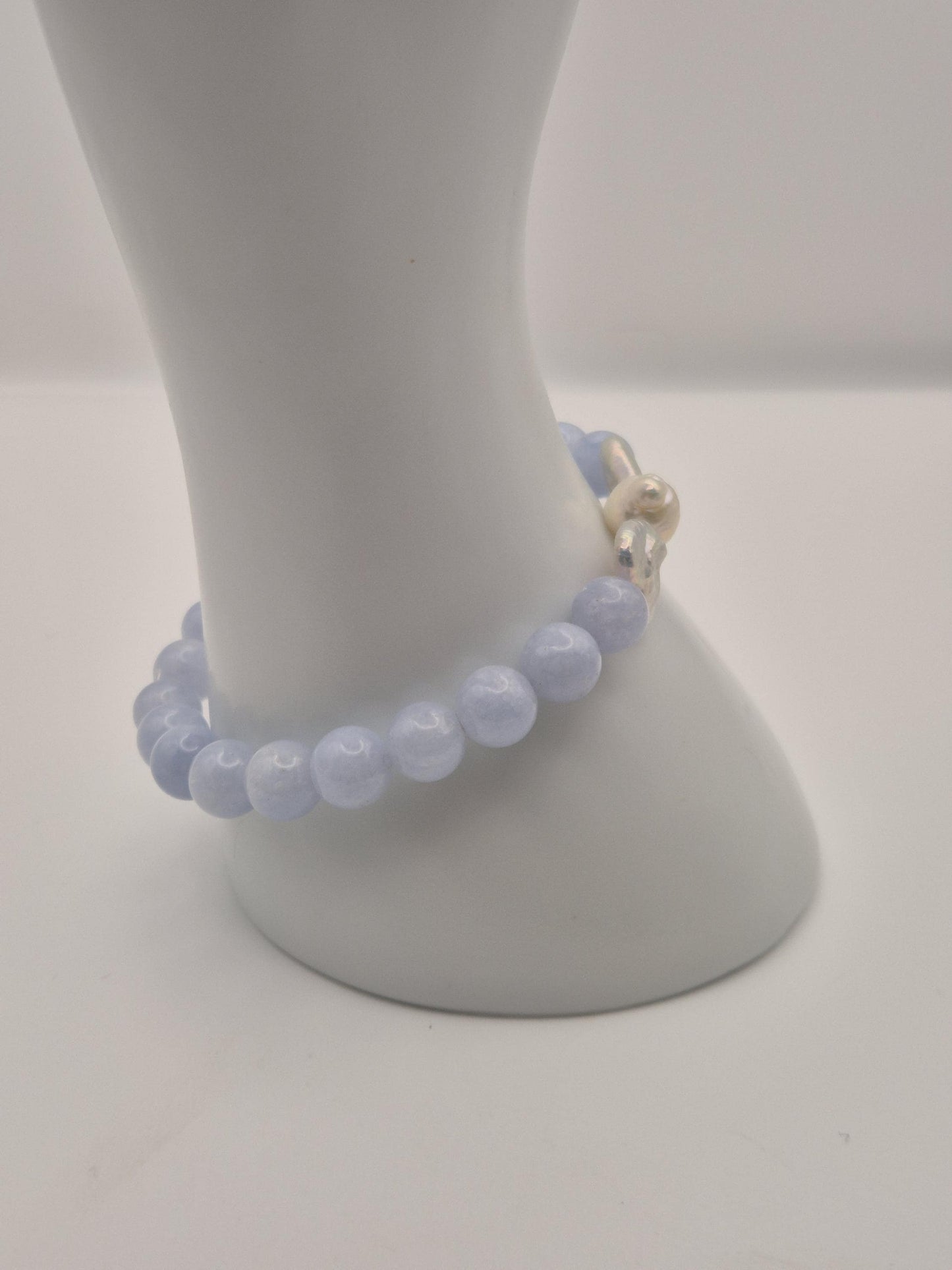 Aquamarine & Pearl Bracelet