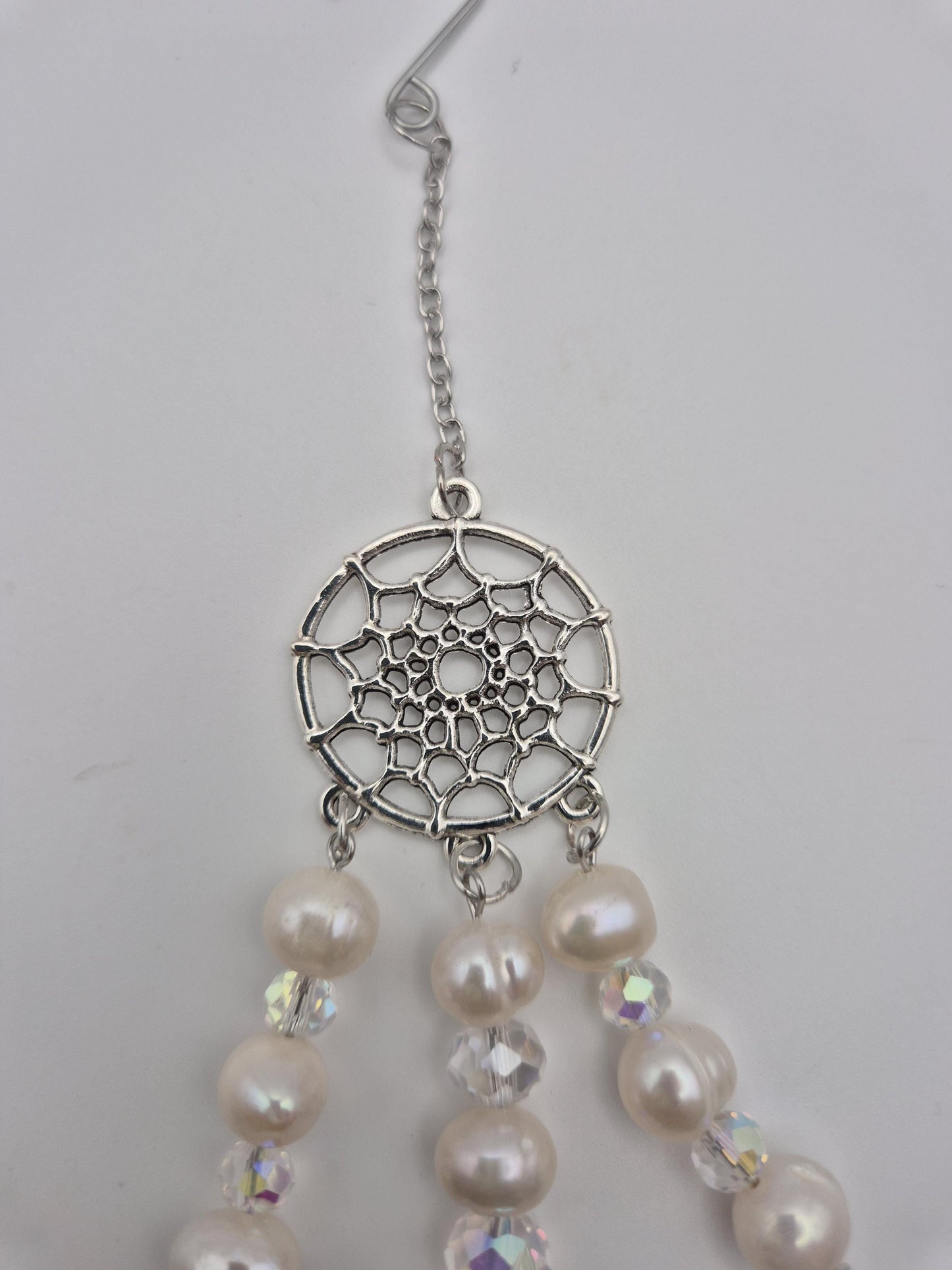 Aurora Featherfall Pearl Suncatcher — Genuine Freshwater Pearl Car & Home Accessory