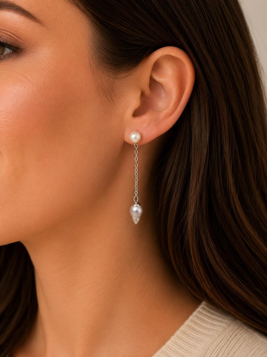 Icicle Pearl Drop Multi Wear Studs