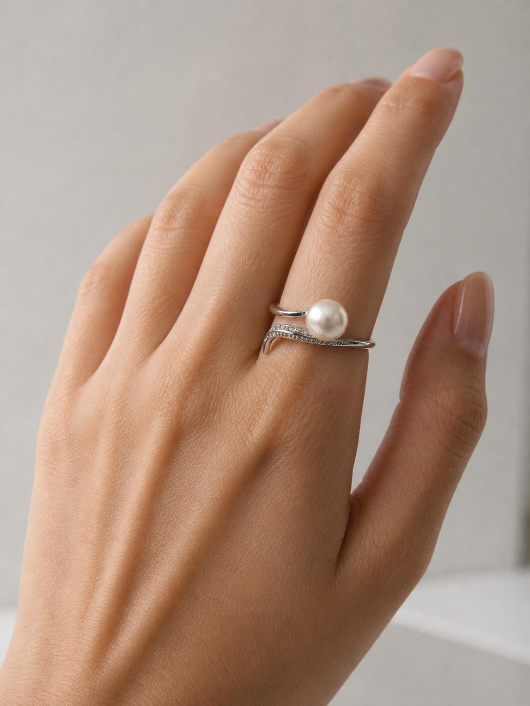 Moonveil Edison Pearl Ring