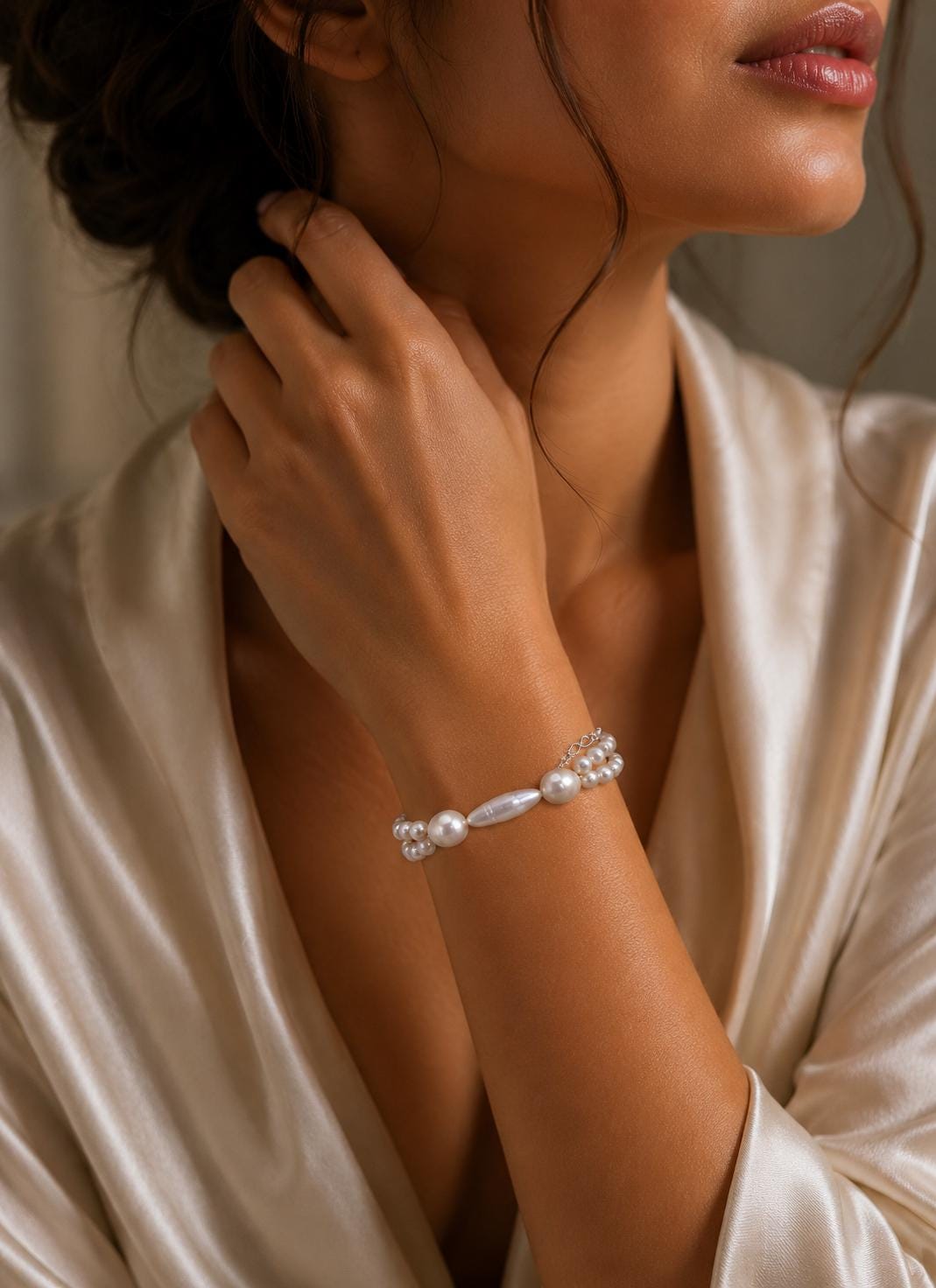Mutiple Pearl Unique Design Full String Bracelet