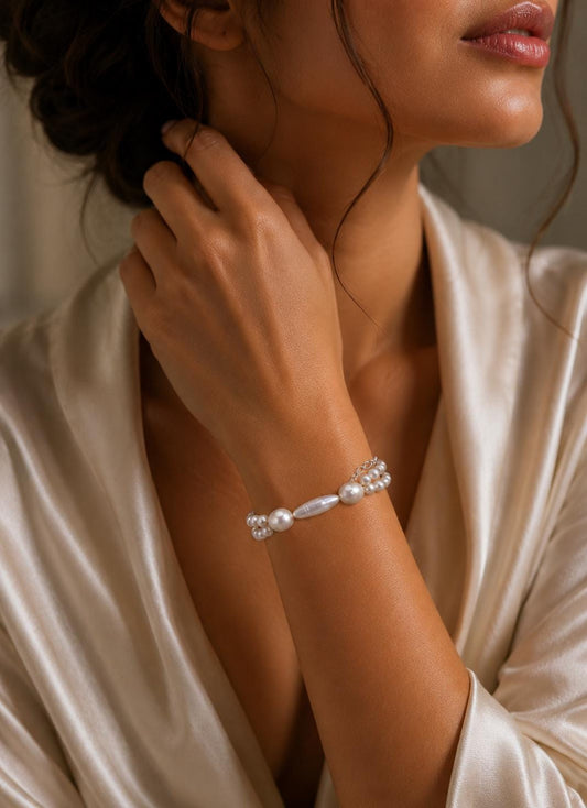 Mutiple Pearl Unique Design Full String Bracelet