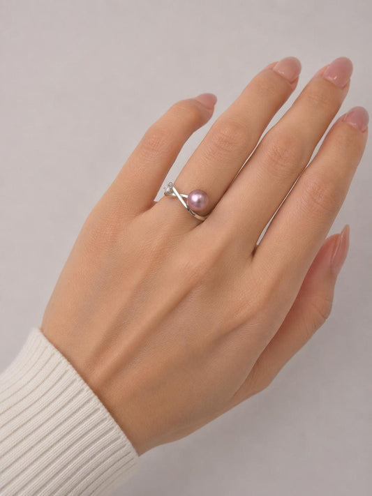 The Mary Jane Edison Pearl Ring - Sterling Silver