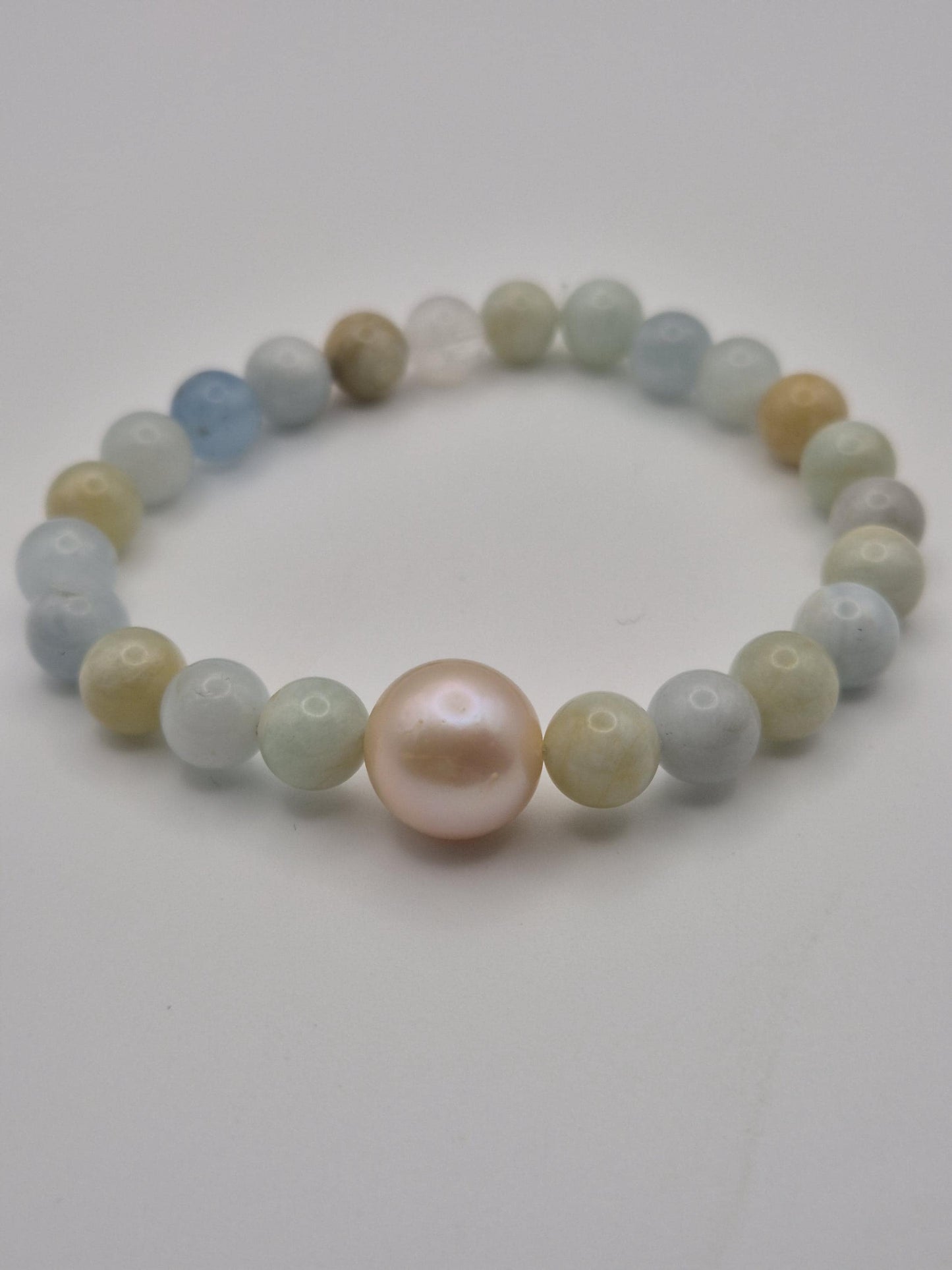 Morganite & Edison Pearl Bracelet