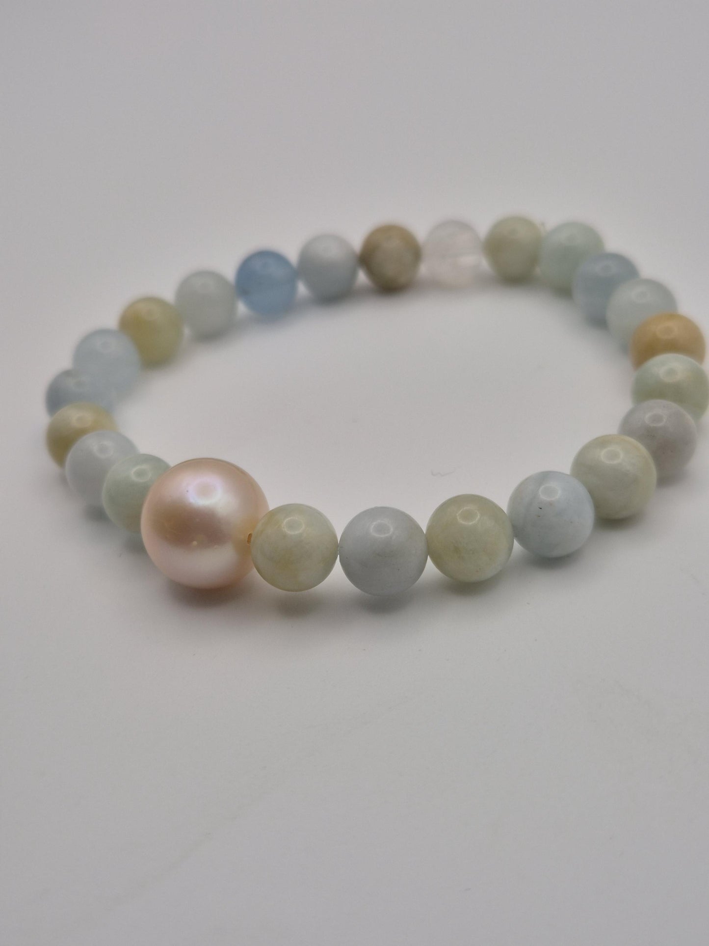 Morganite & Edison Pearl Bracelet