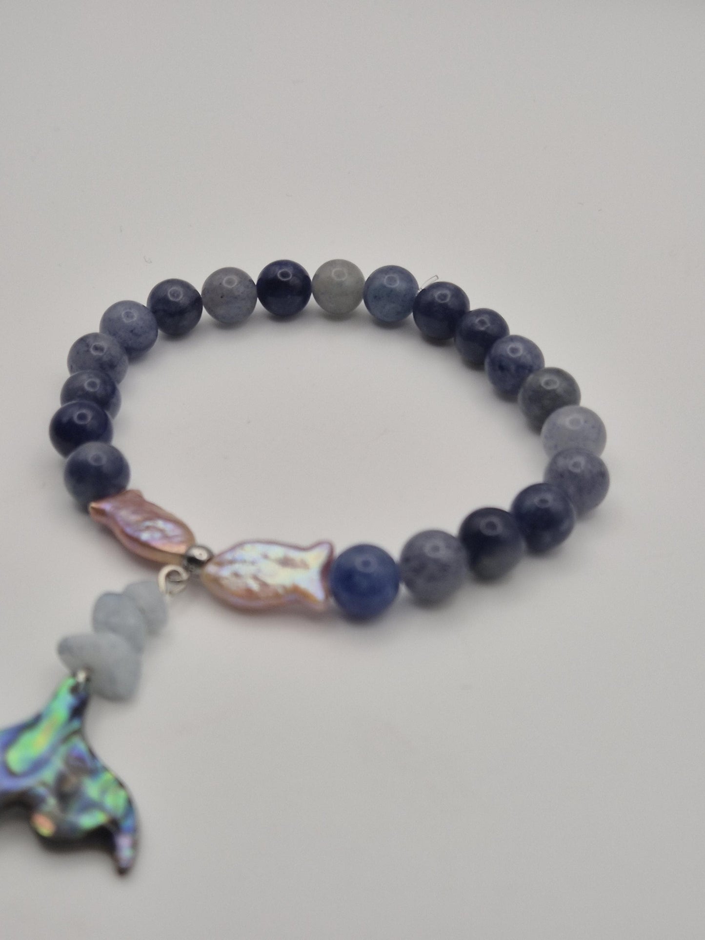 Ocean Tide Gemstone & Pearl Bracelet