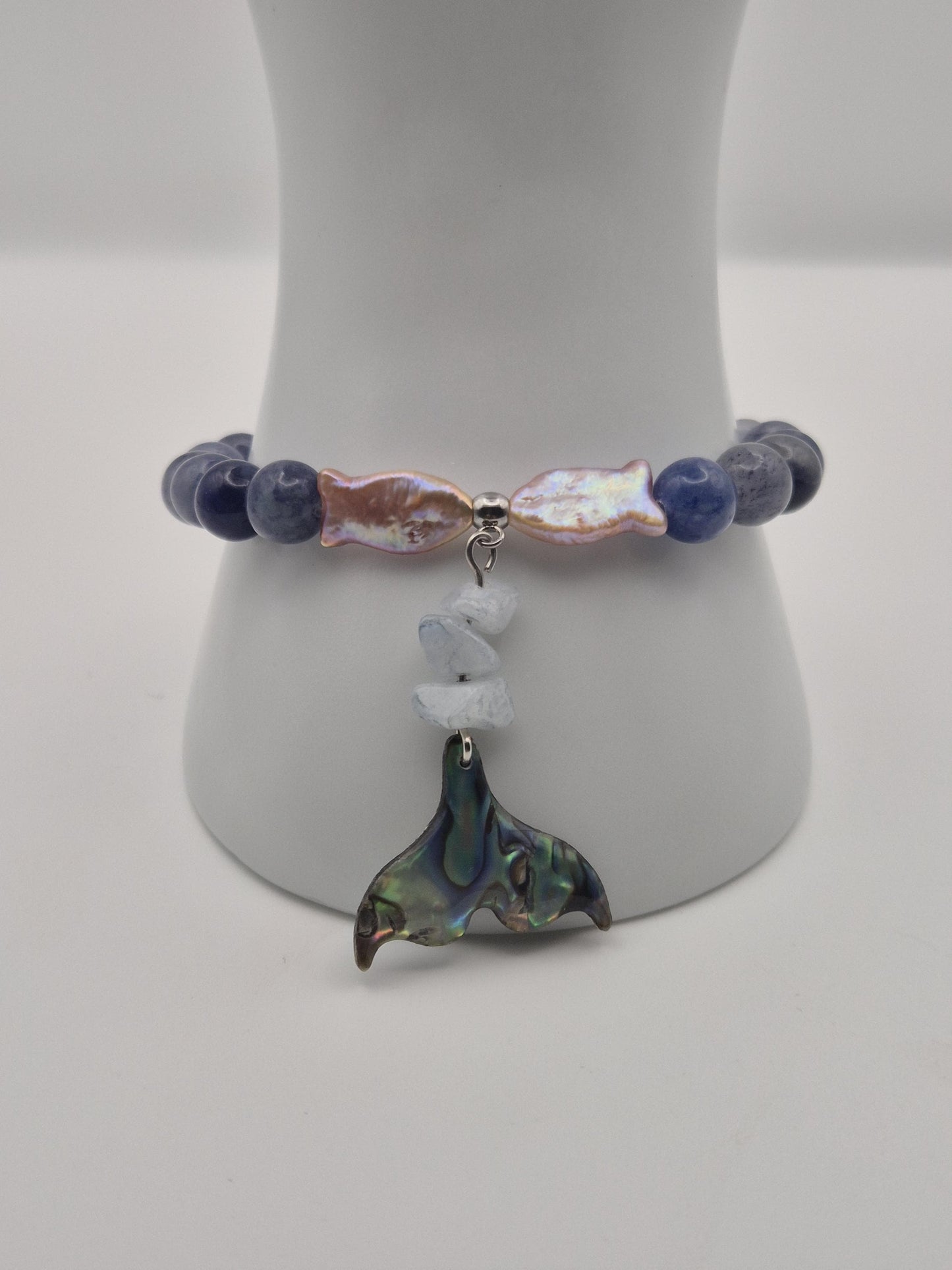 Ocean Tide Gemstone & Pearl Bracelet