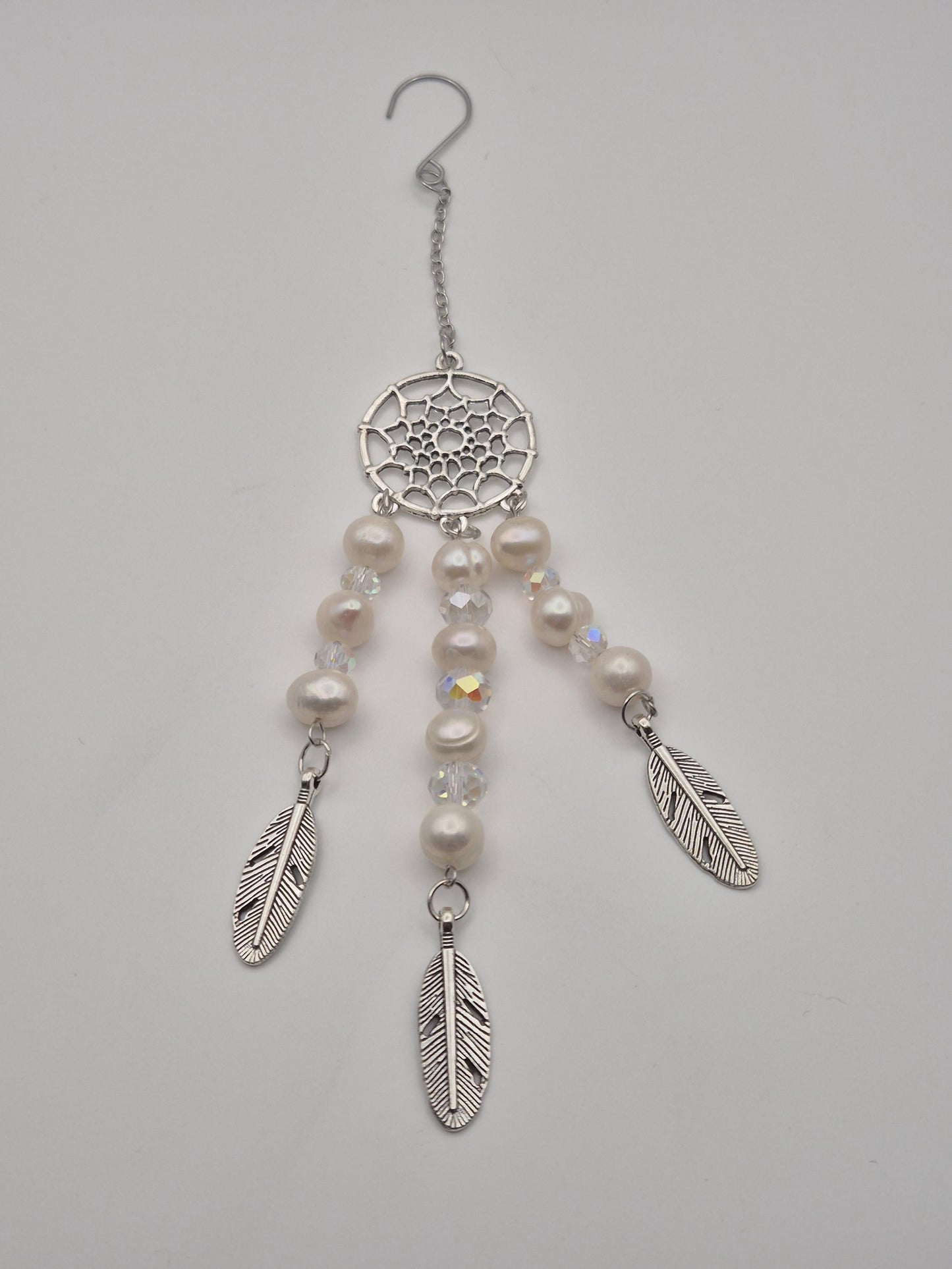 Aurora Featherfall Pearl Suncatcher — Genuine Freshwater Pearl Car & Home Accessory