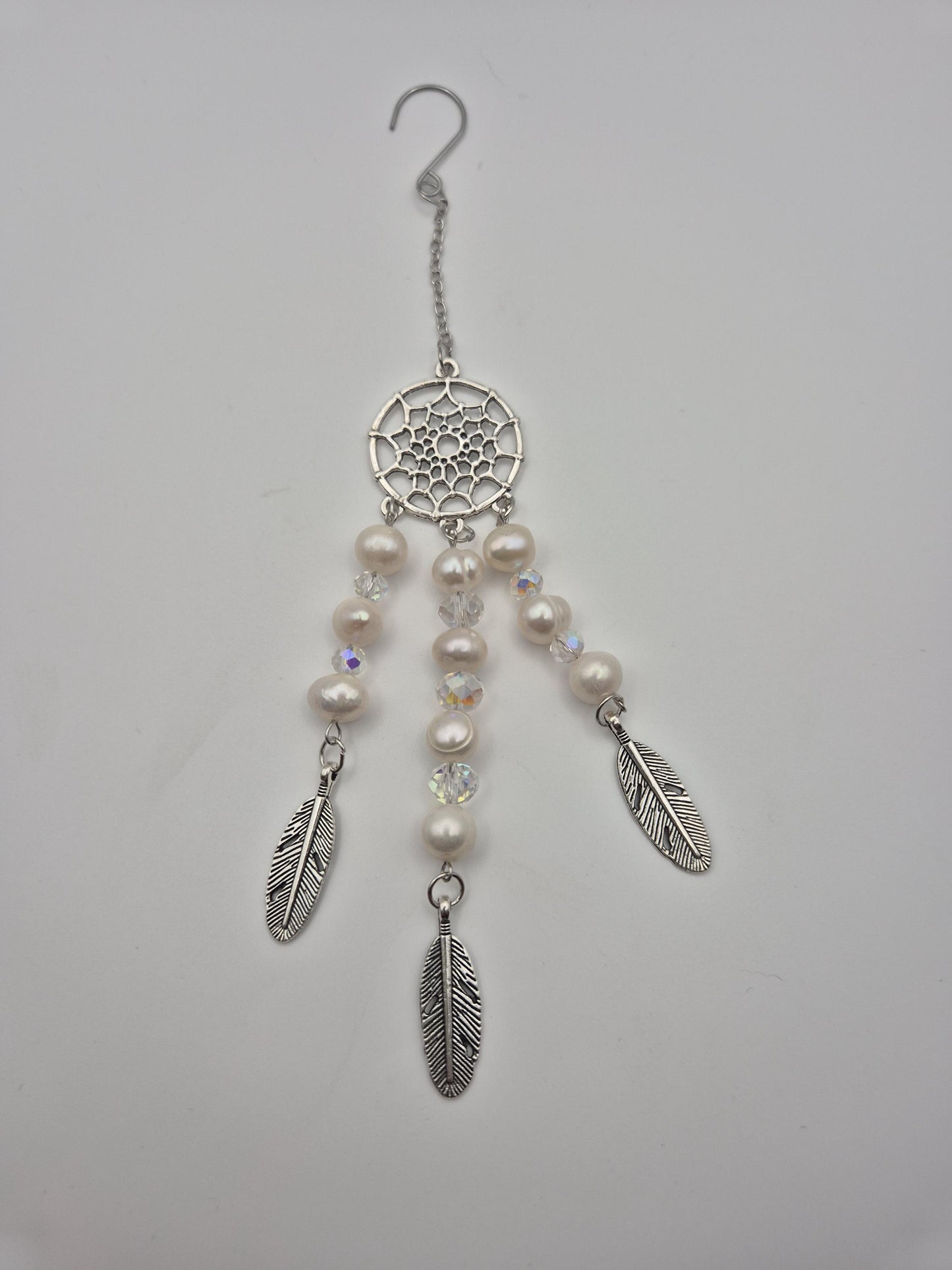Aurora Featherfall Pearl Suncatcher — Genuine Freshwater Pearl Car & Home Accessory