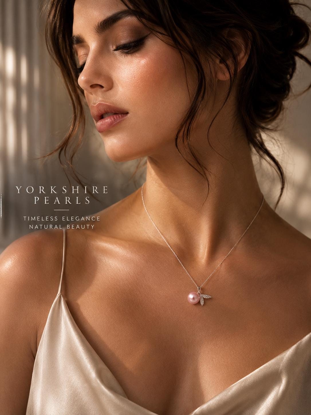 Minimalist Mermaid Tail Pearl Pendant