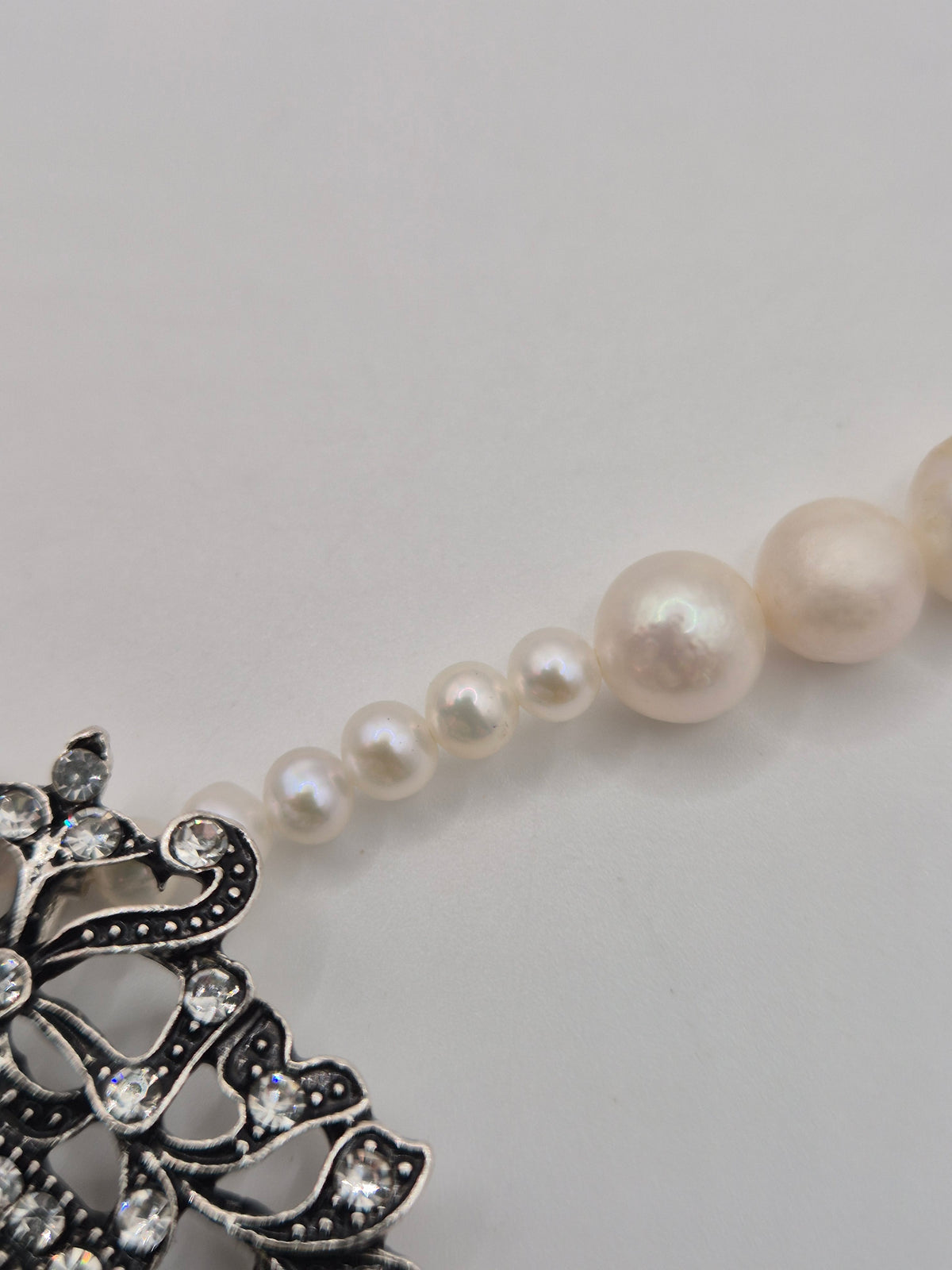 Vintage Duchess Cameo Pearl Necklace