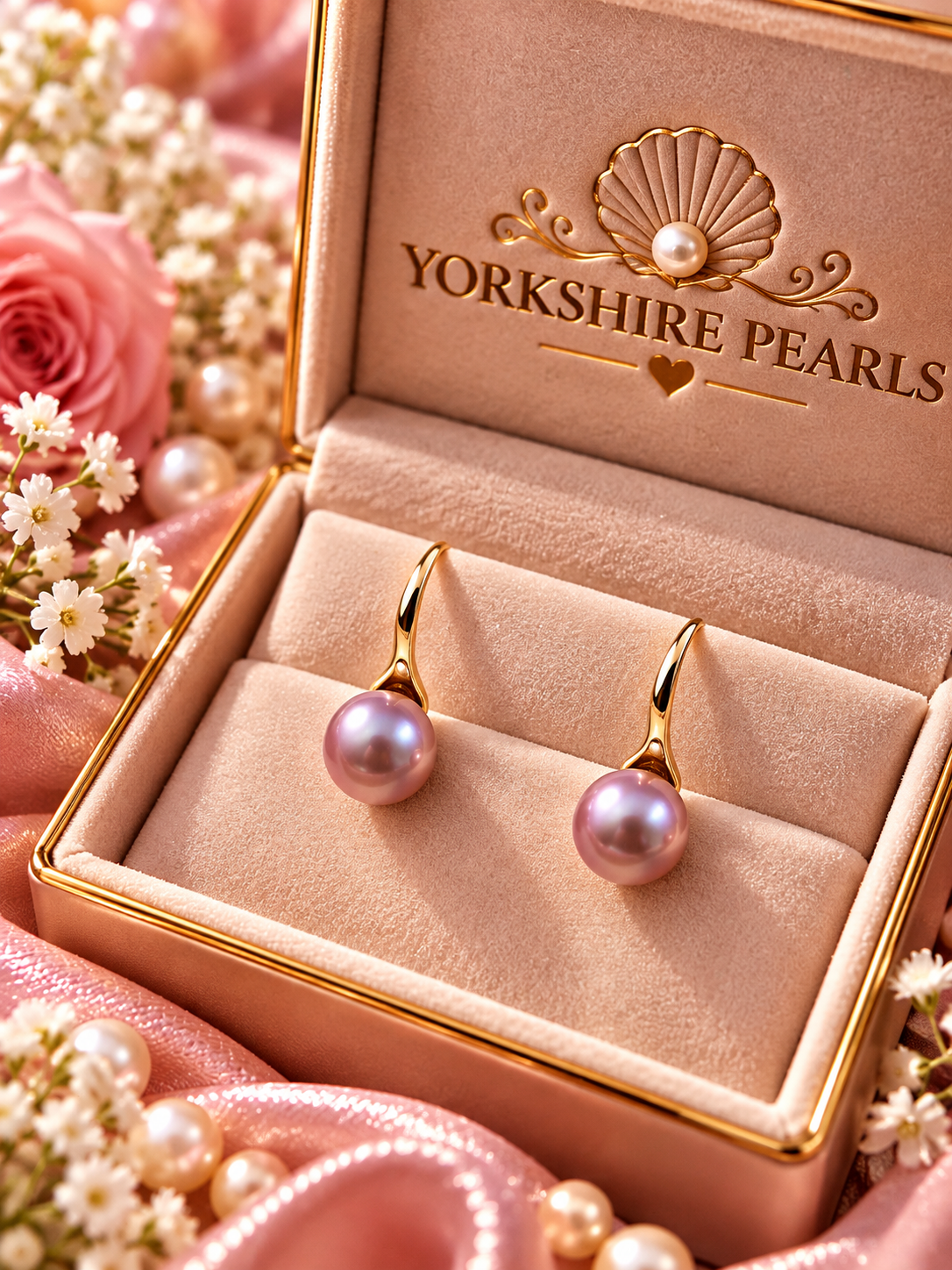 Golden Hook Pearl Earrings