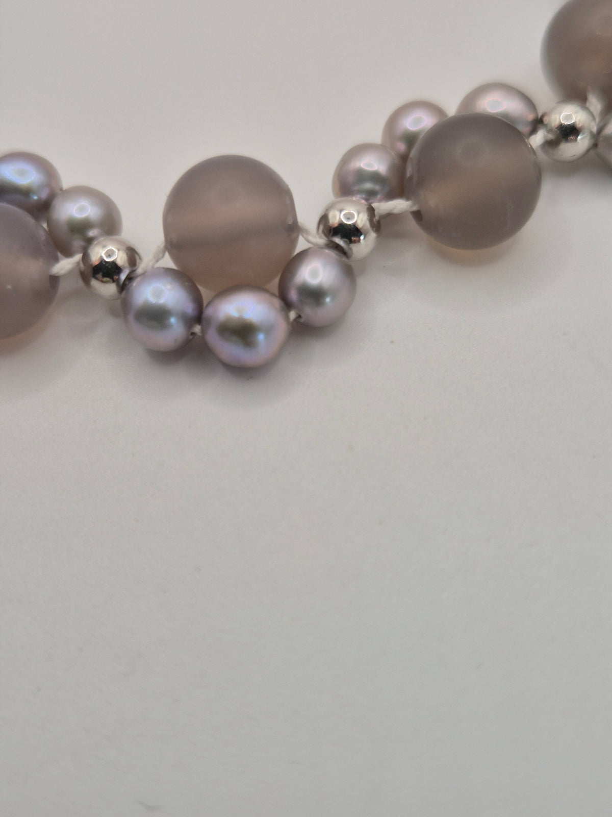 Drusy Agate & Pearl Bracelet