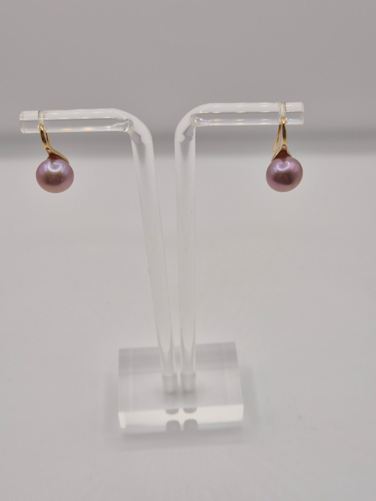 Golden Hook Pearl Earrings