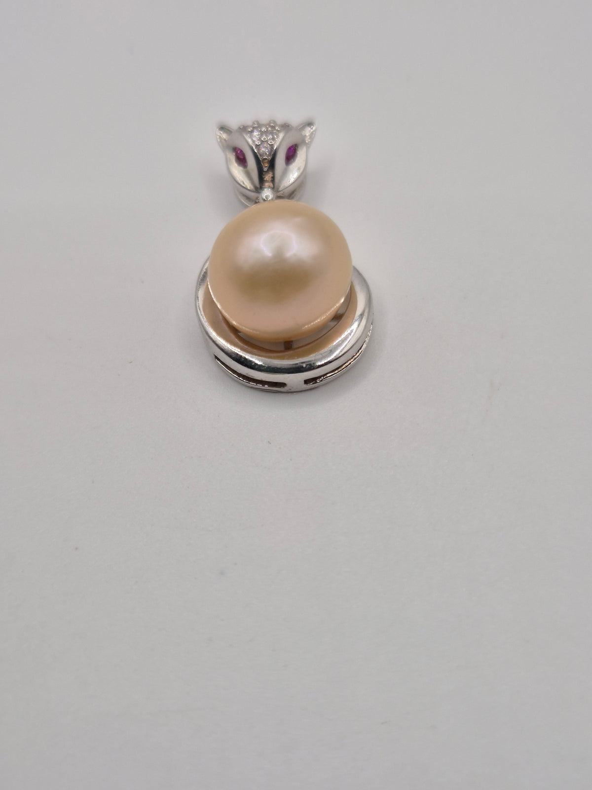 Enchanted Fox Pearl Pendant