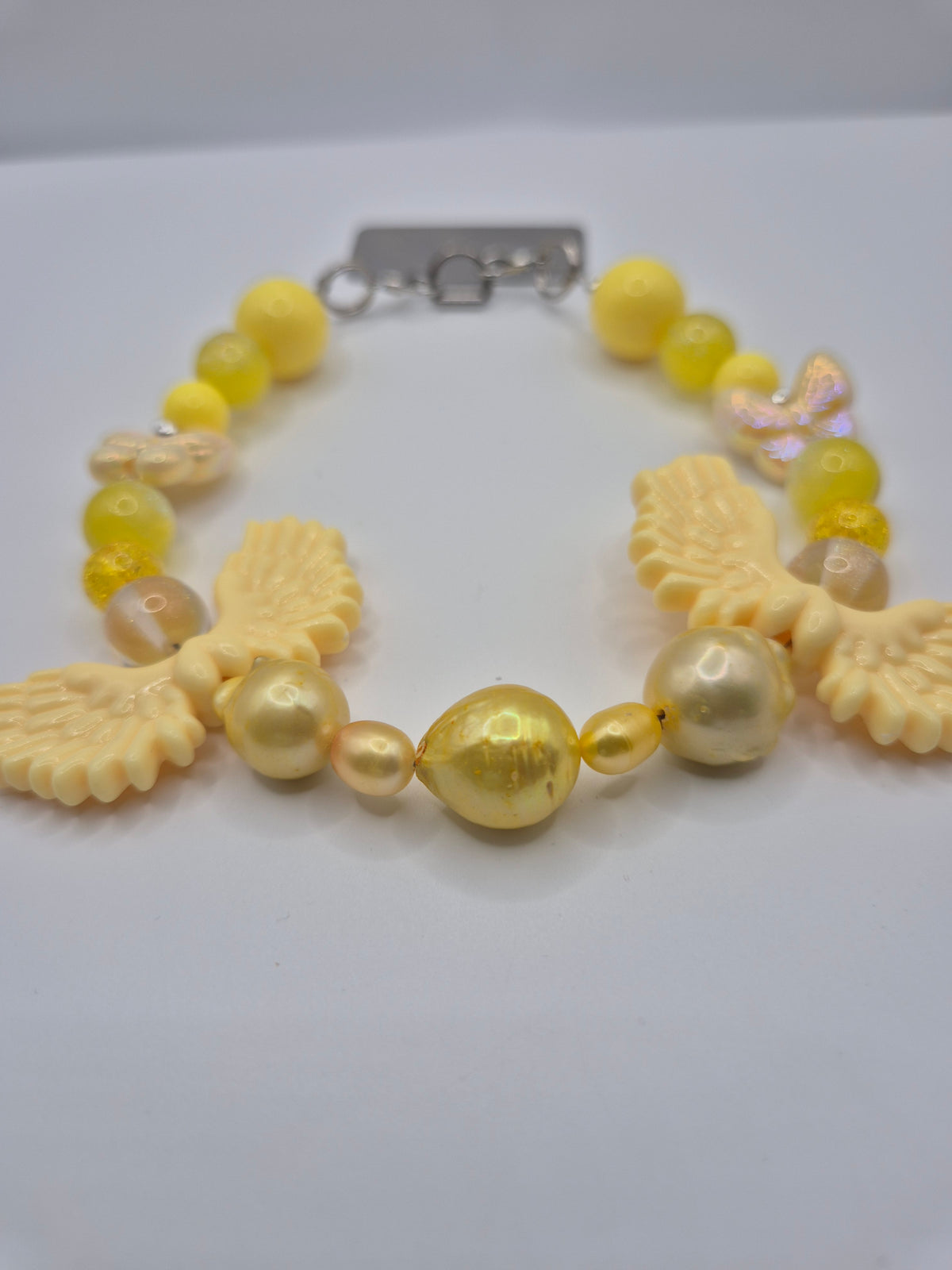 Mellow Yellow Pearl Phone Charm