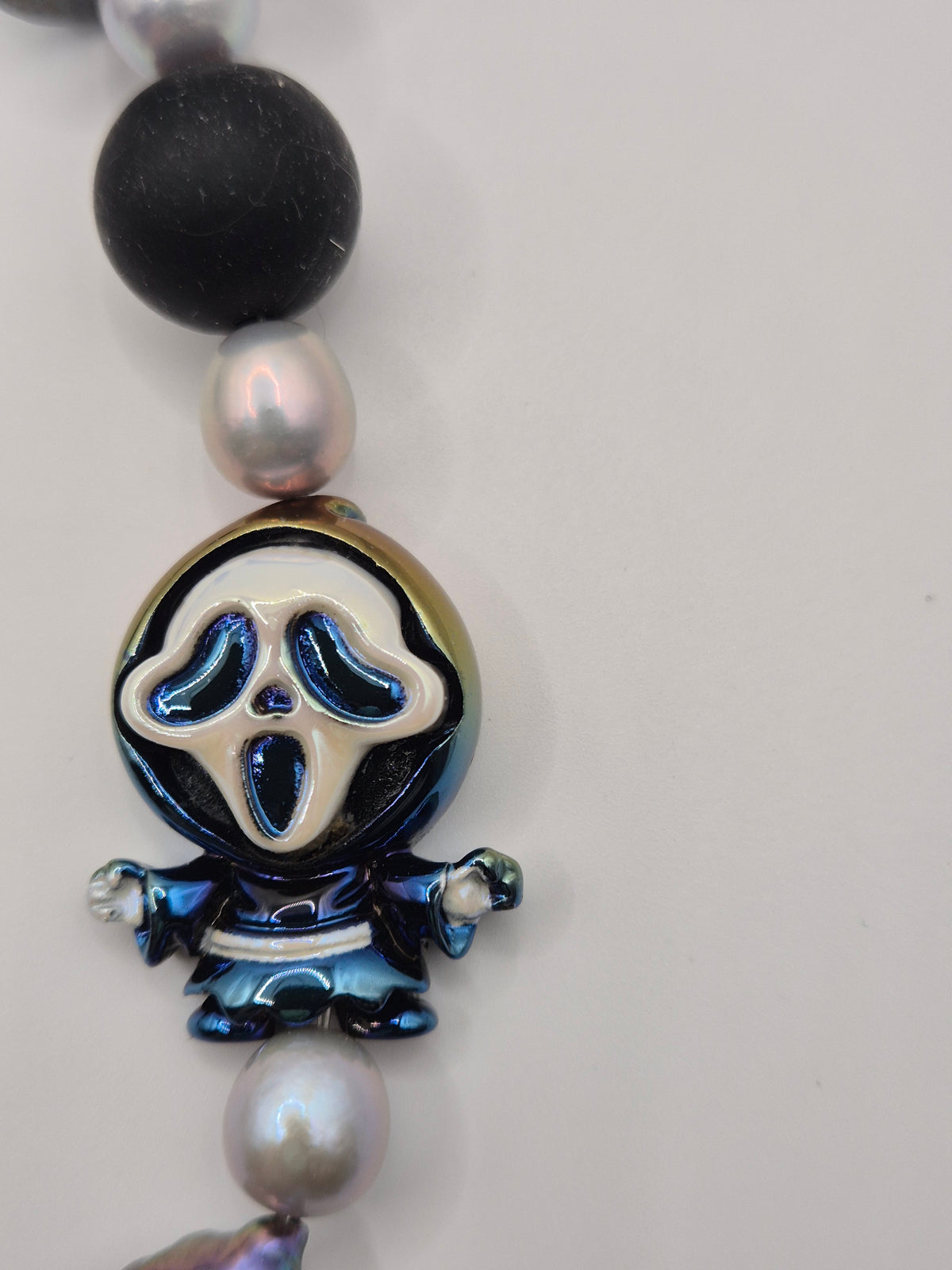 Zombie Kitty Pearl & Amethyst Phone & Bag Charm